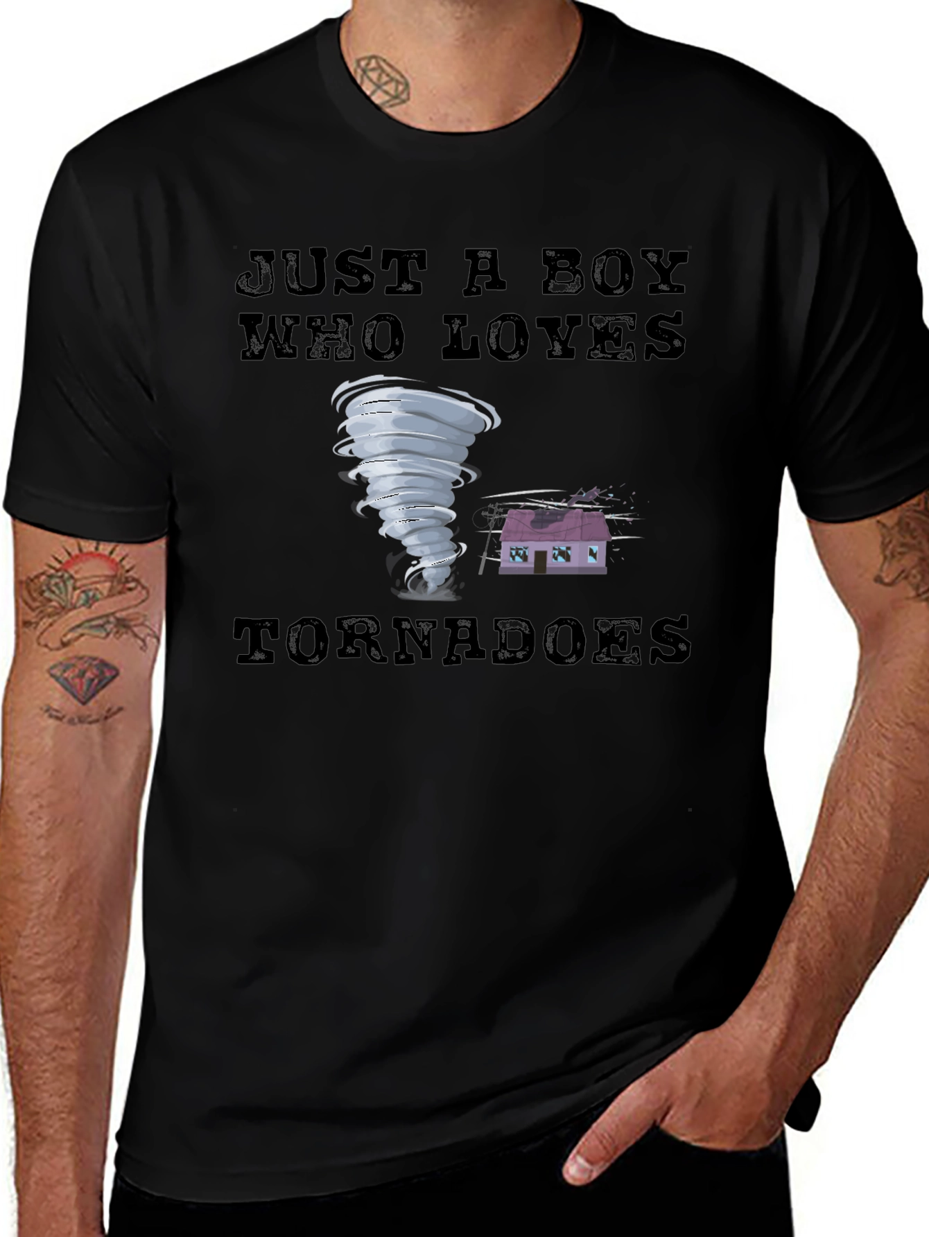 Variant 10 of Just a Boy Who Loves Tornadoes T-Shirt