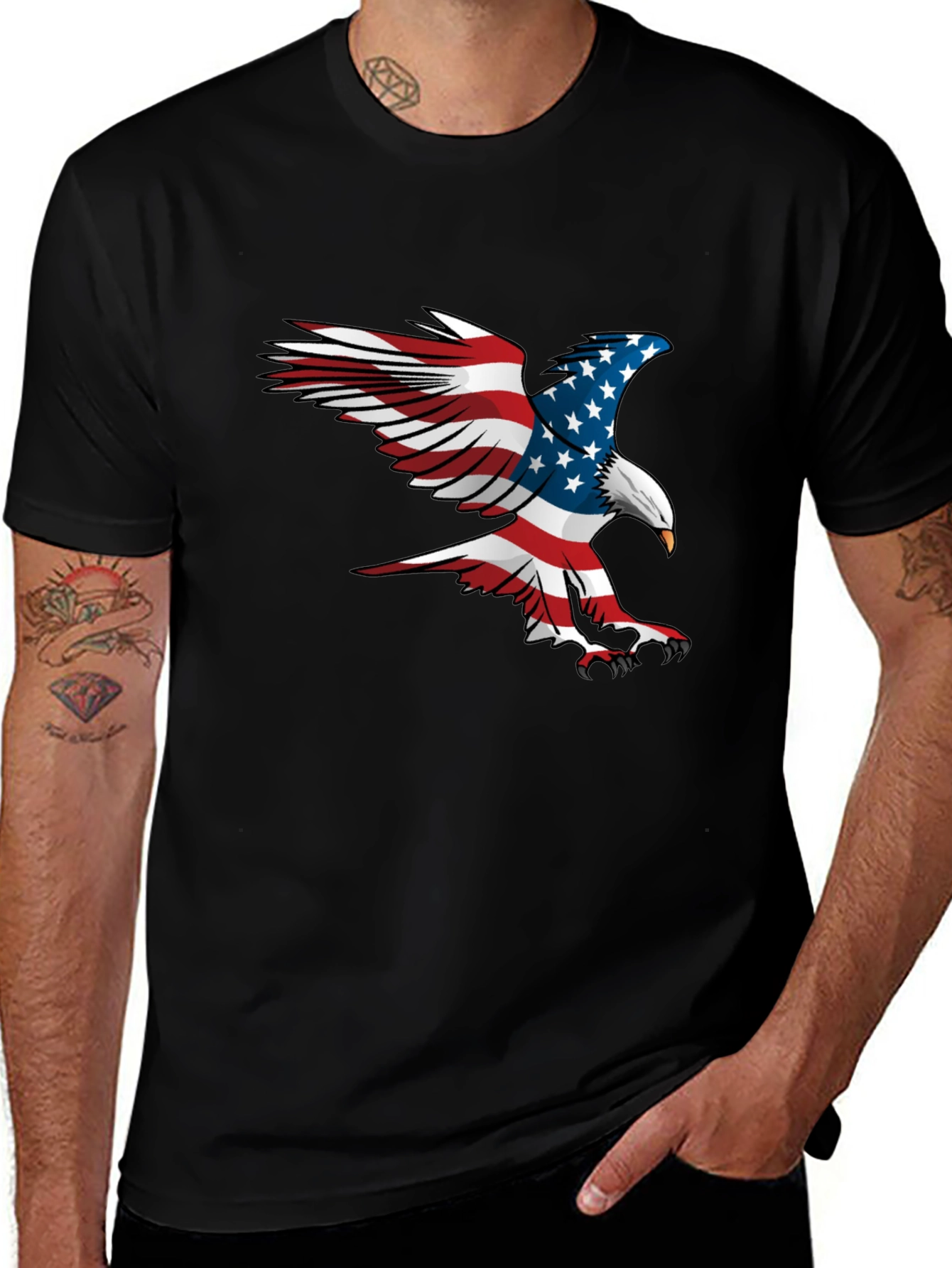 Variant 2 of American Eagle Flag Graphic T-Shirt