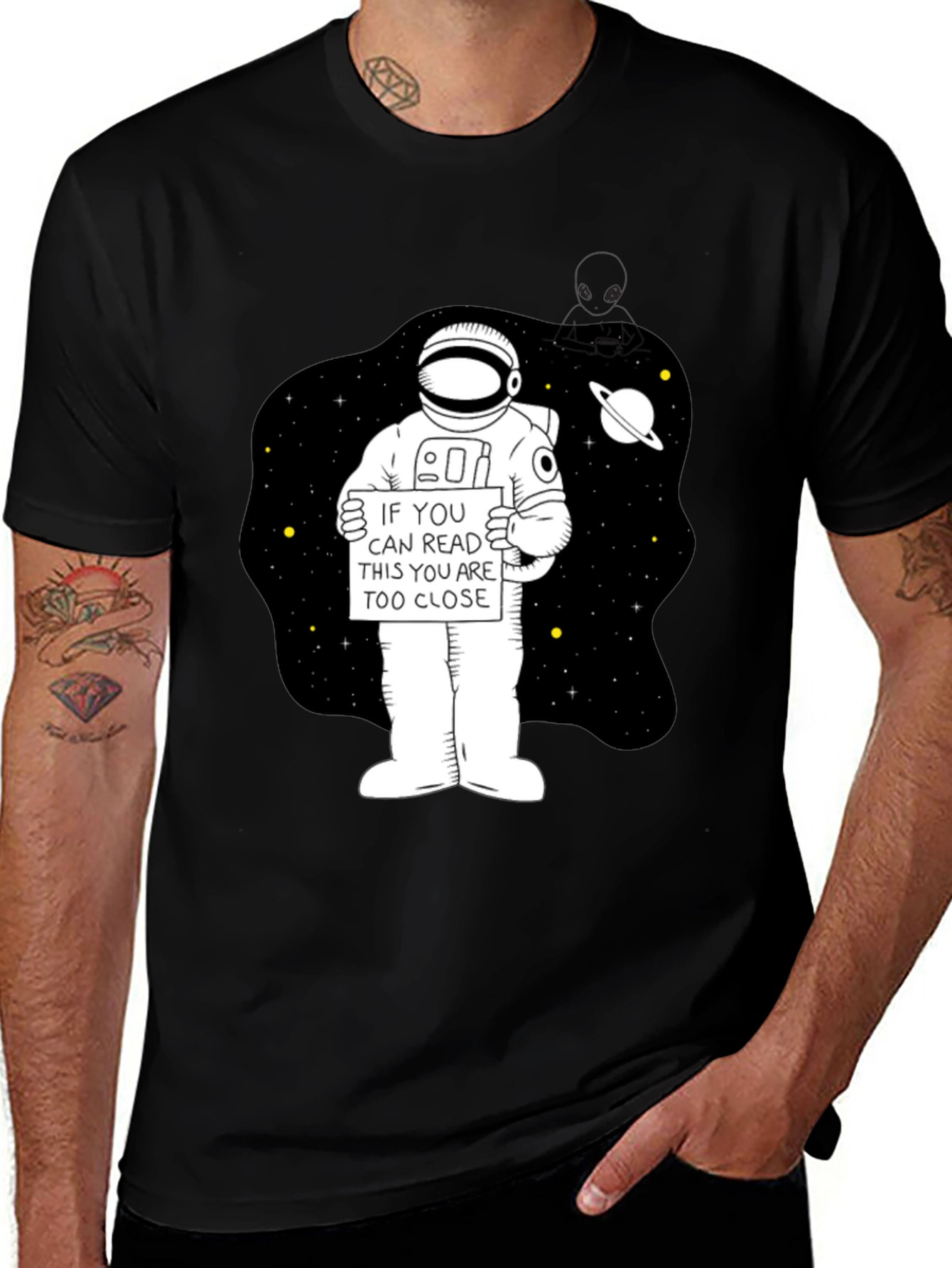 Variant 30 of Astronaut "Too Close" Graphic T-Shirt