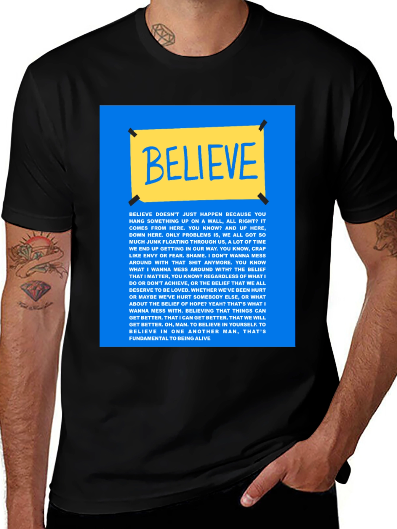 Variant 28 of Believe Graphic Tee - Inspiring Statement T-Shirt