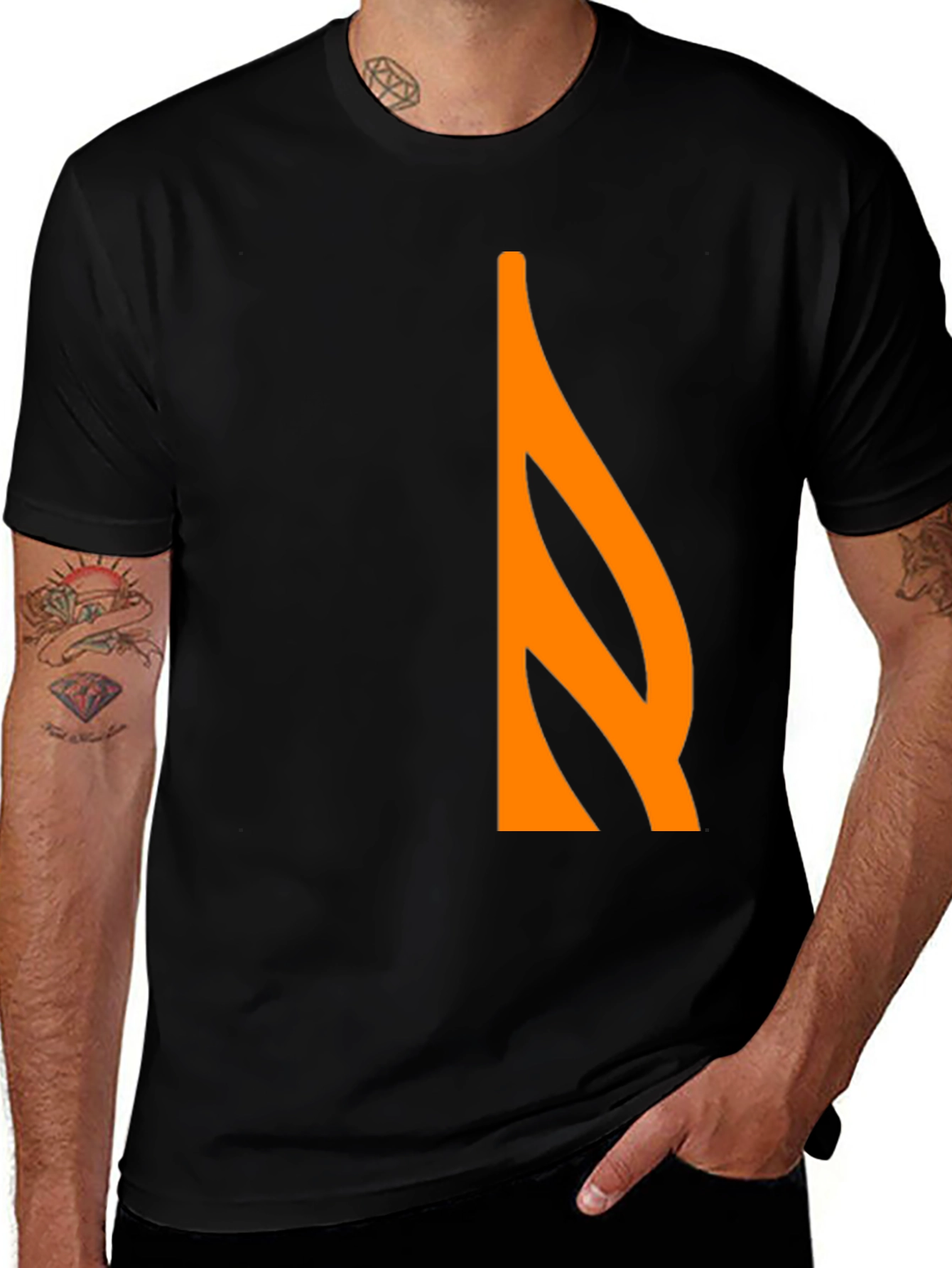 Variant 25 of Abstract Graphic Black T-Shirt