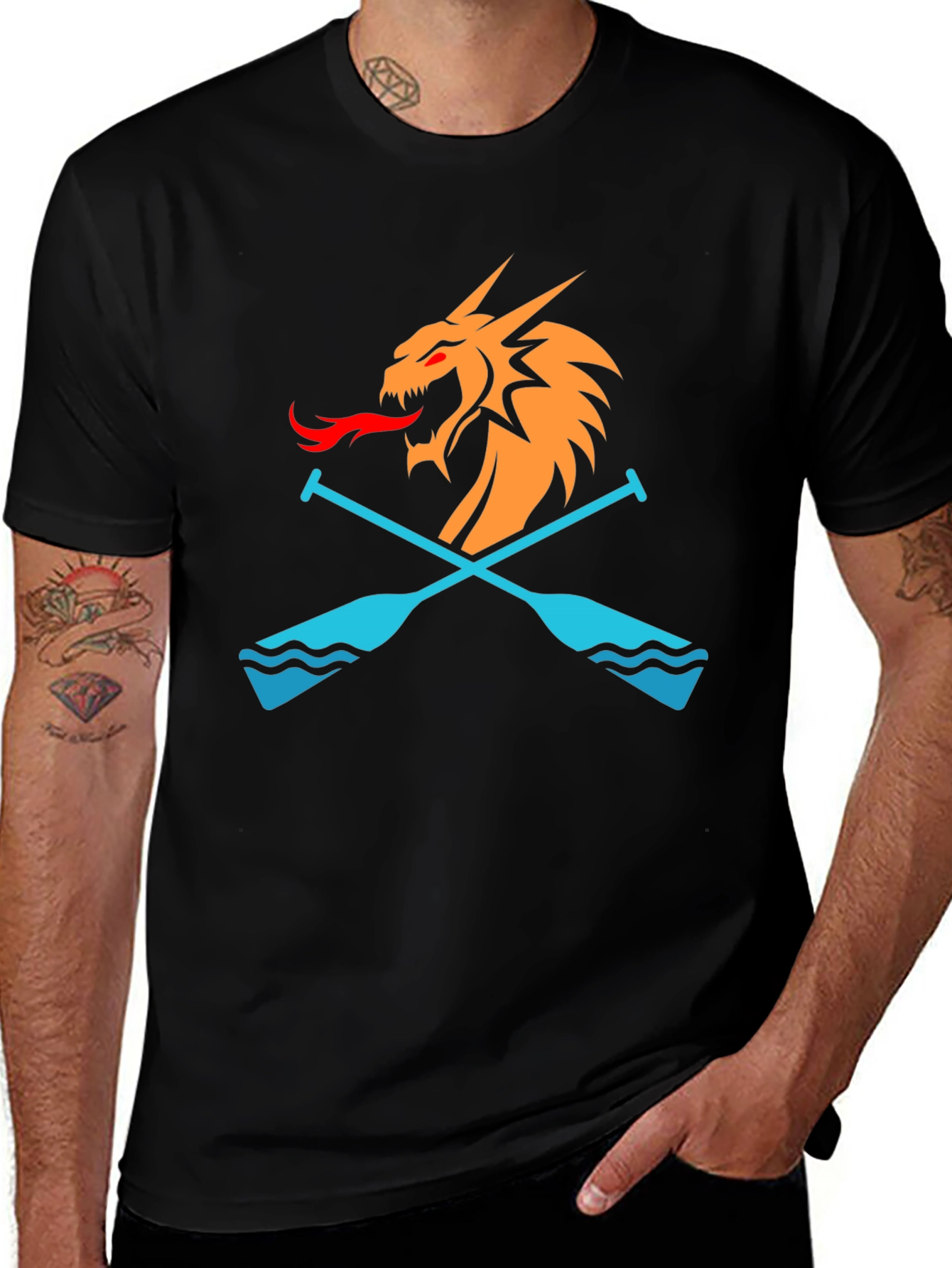 Variant 9 of Dragon Boat Paddling Crew T-Shirt