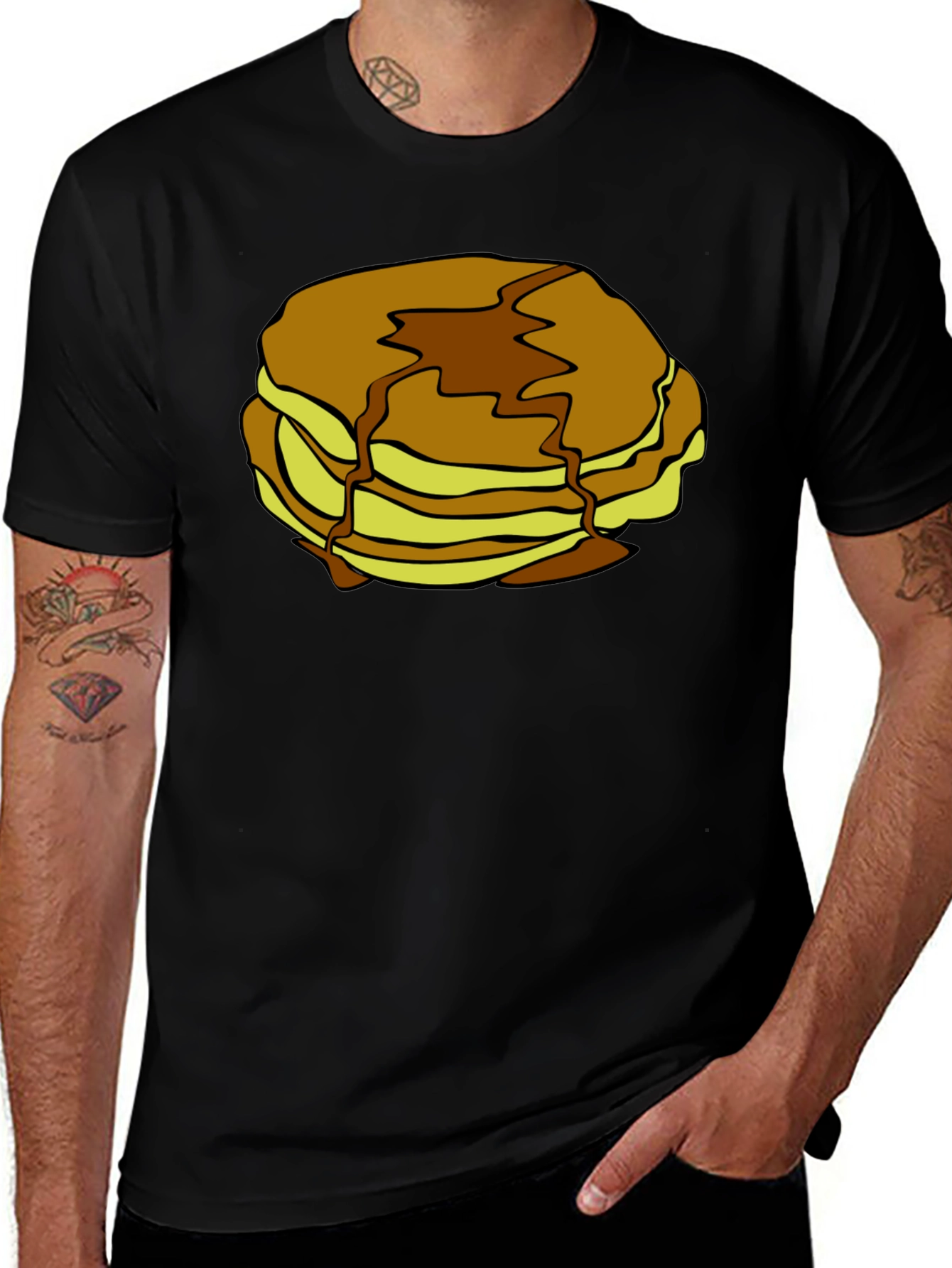 Pancake Stack Graphic T-Shirt