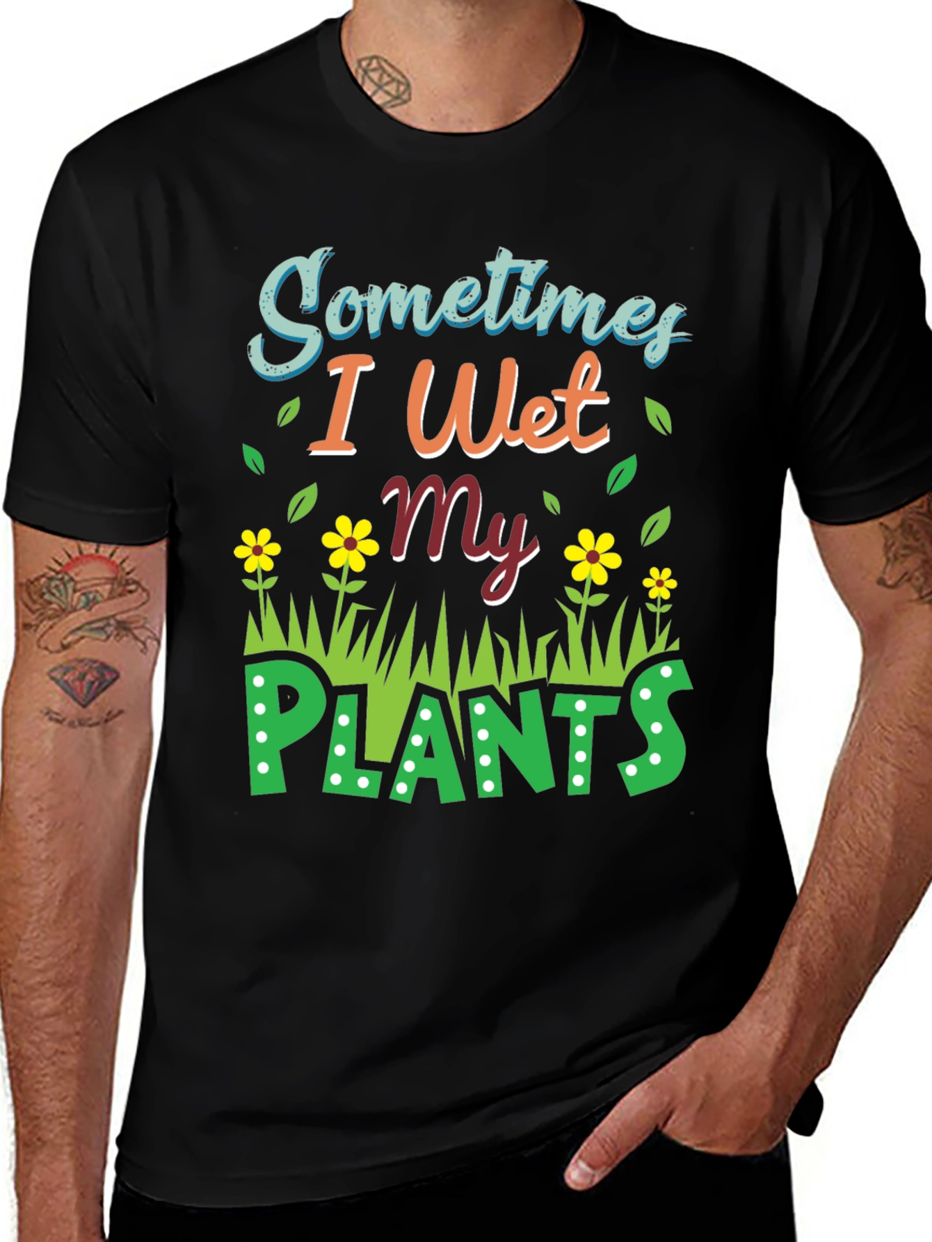 Variant 24 of Funny Gardening T-Shirt: I Wet My Plants!