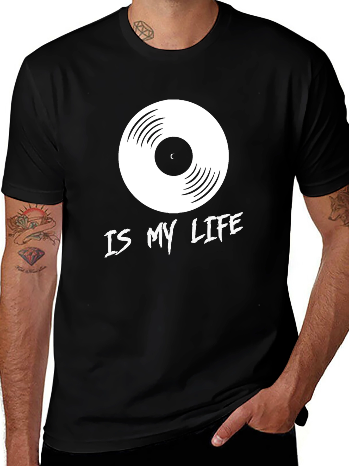 Variant 4 of Music is My Life Graphic Tee