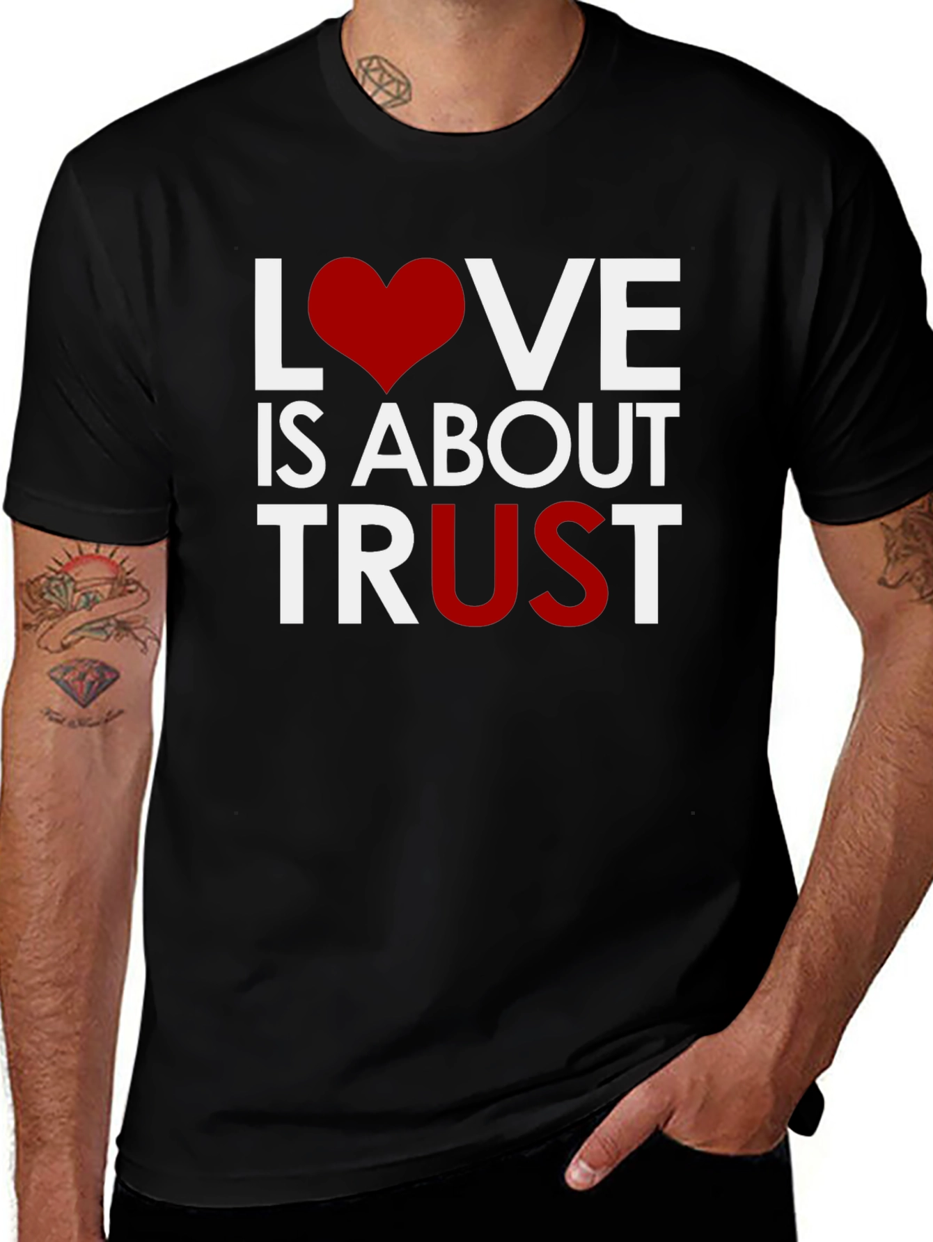 Variant 16 of Love & Trust Graphic T-Shirt
