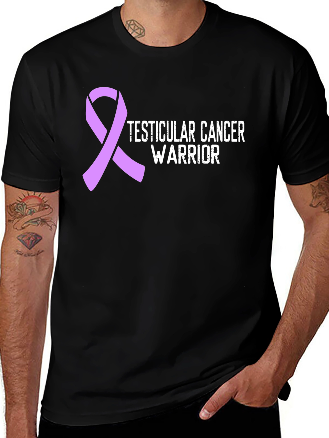 Variant 19 of Testicular Cancer Warrior T-Shirt