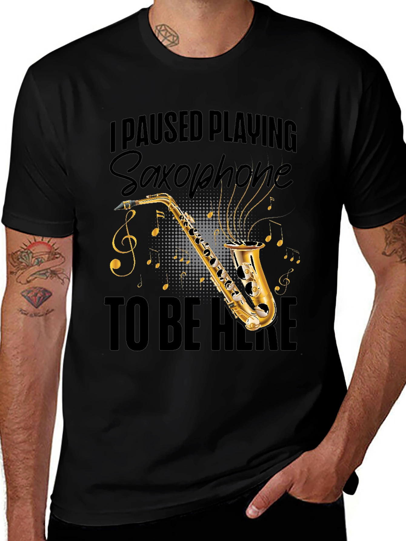 Variant 20 of Saxophone Player T-Shirt - Music Lover Tee