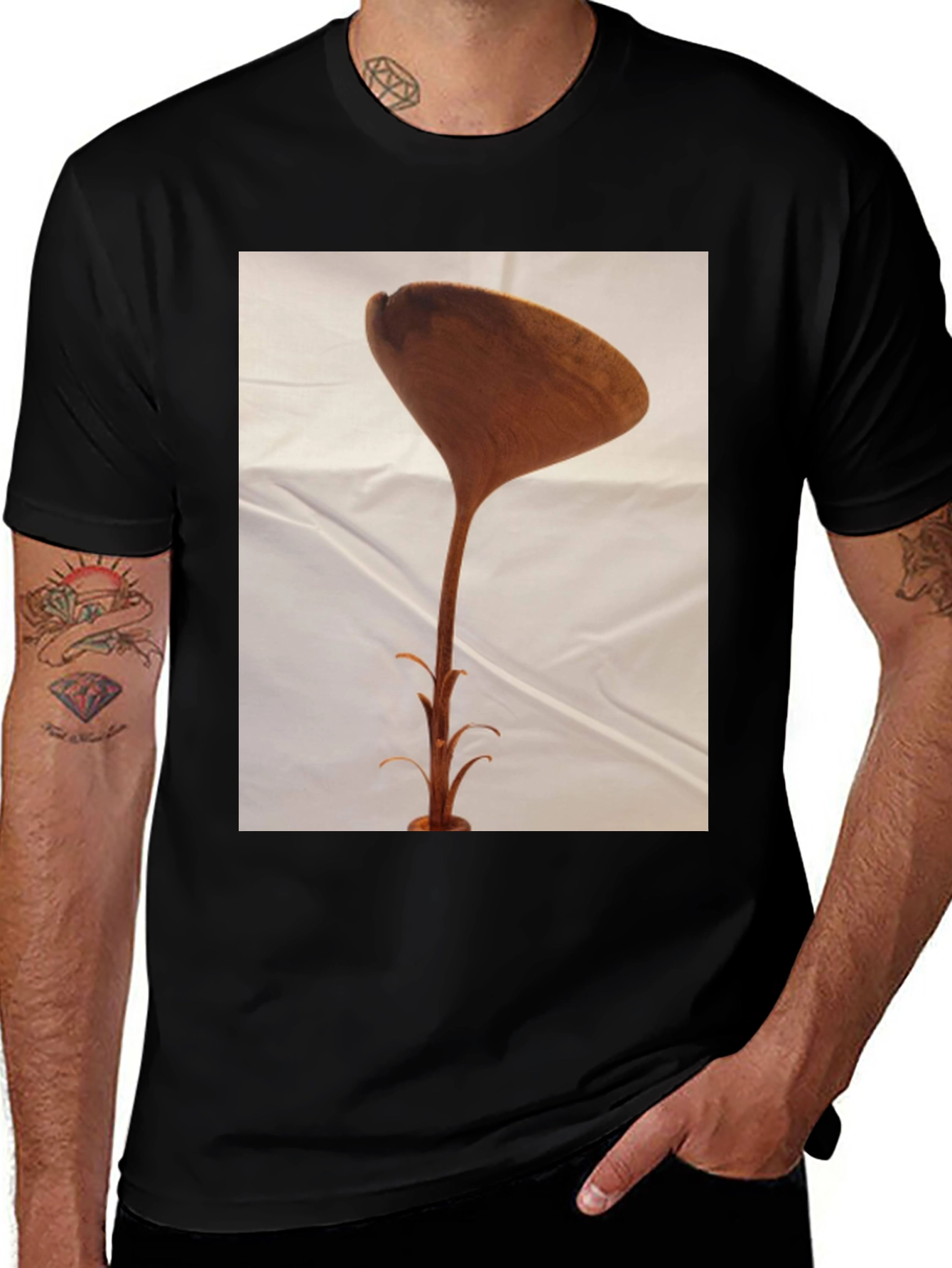 Variant 4 of Unique Wooden Sculpture T-Shirt