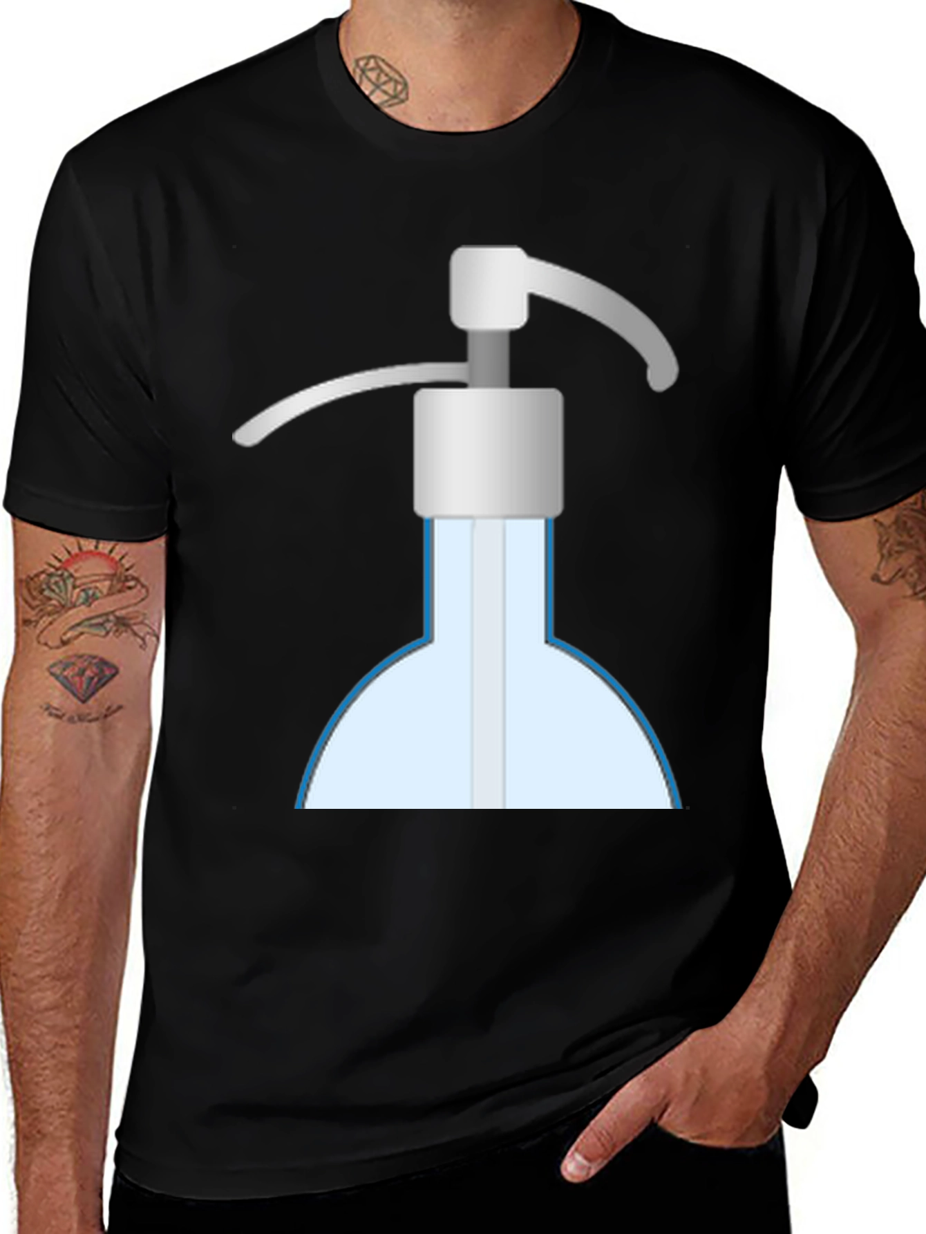 Variant 16 of Hand Sanitizer Graphic Tee - Stay Clean & Stylish