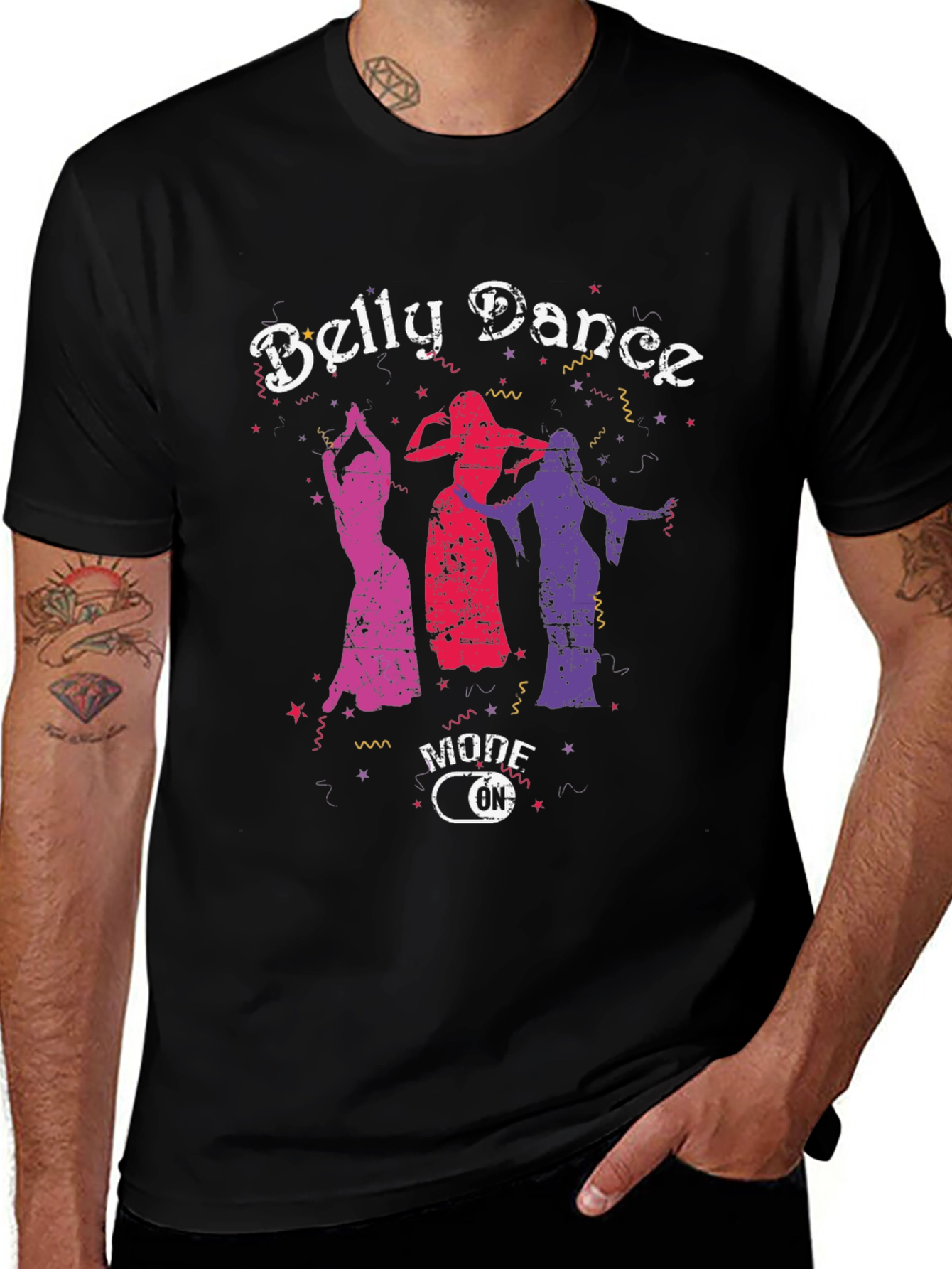 Variant 15 of Belly Dance Mode On T-Shirt - Unique Graphic Tee