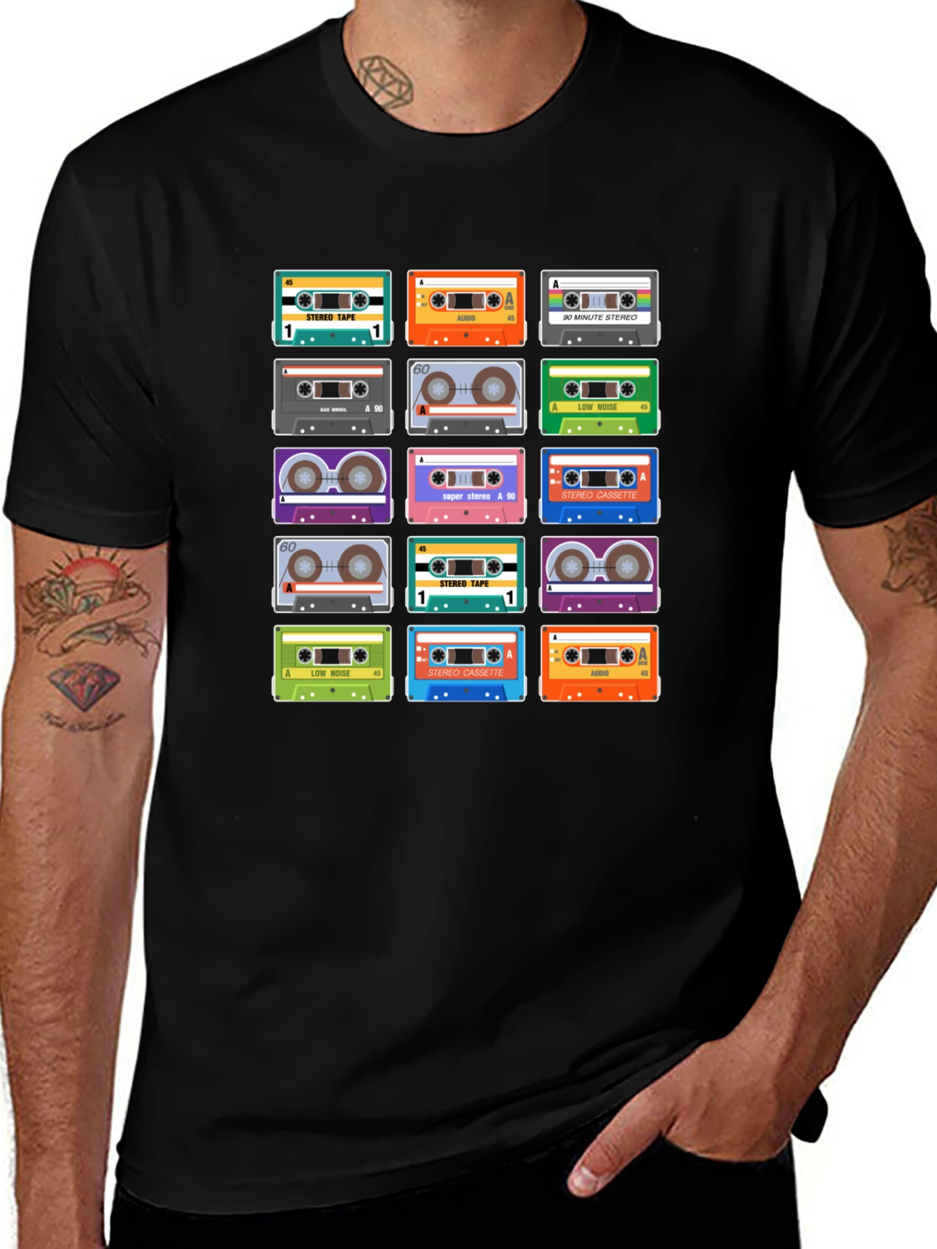 Variant 10 of Retro Cassette Tape Graphic Tee