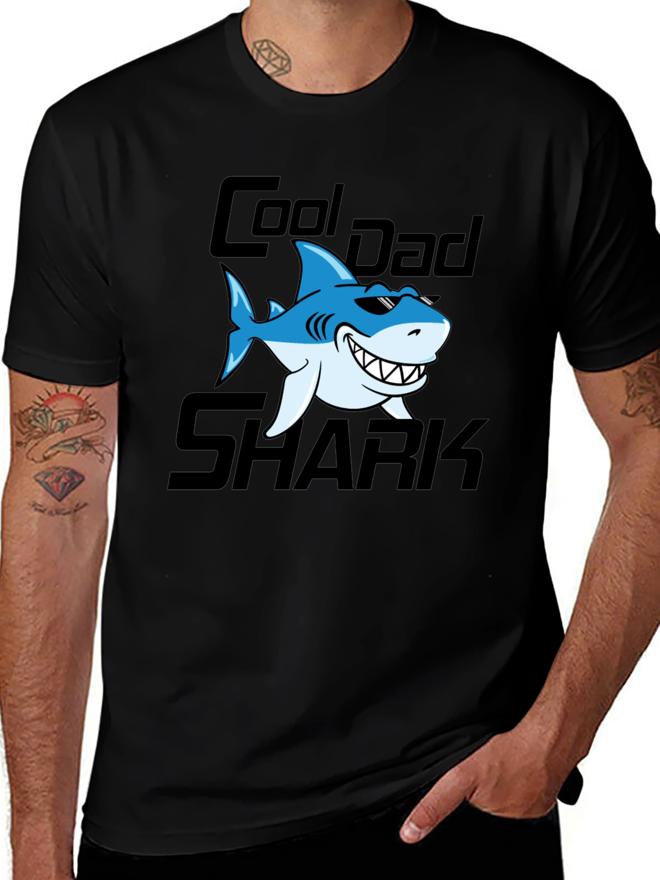 Variant 20 of Cool Dad Shark Graphic T-Shirt