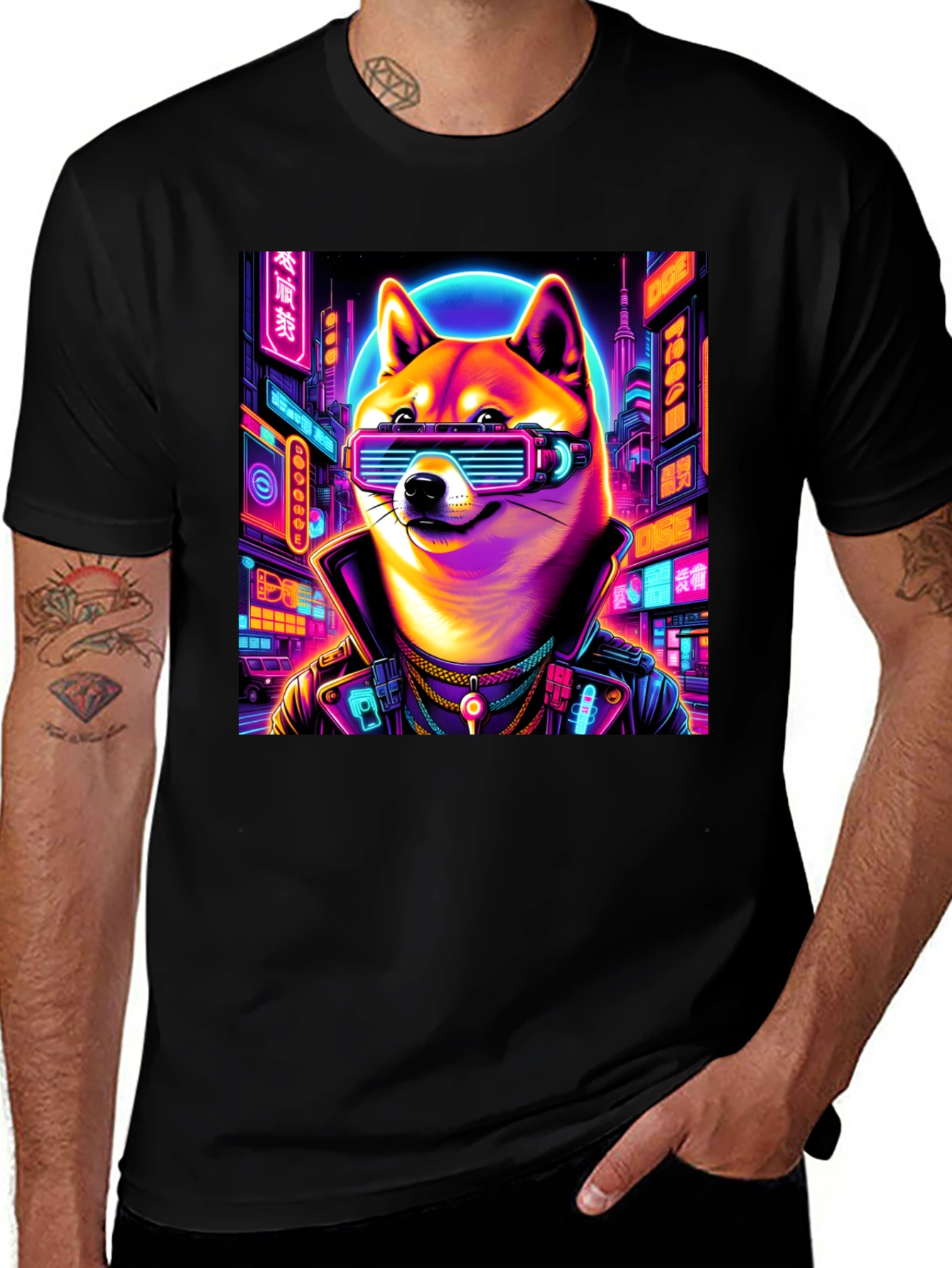 Cyberpunk Doge T-Shirt