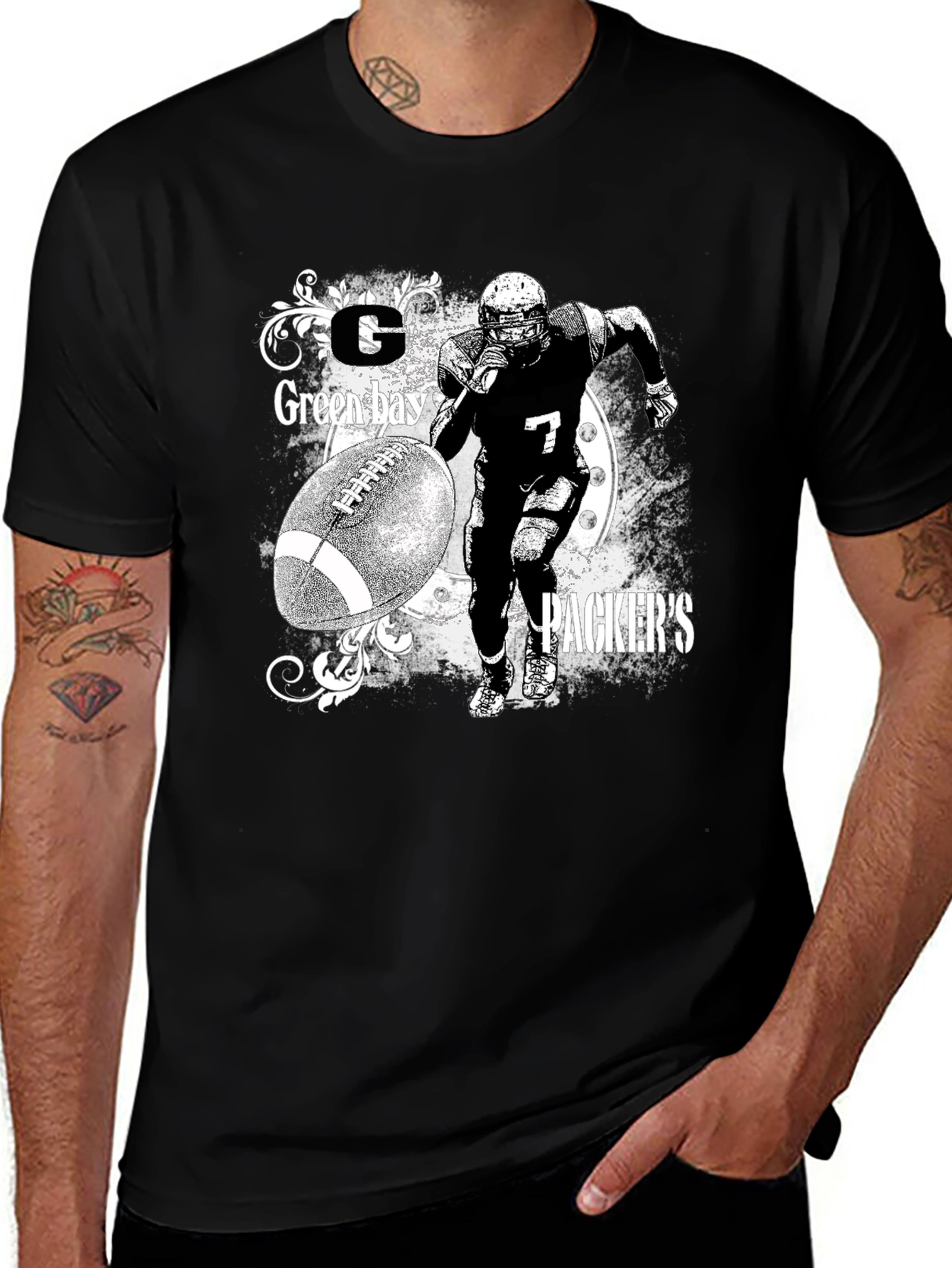 Variant 2 of Green Bay Packers Football Graphic Tee