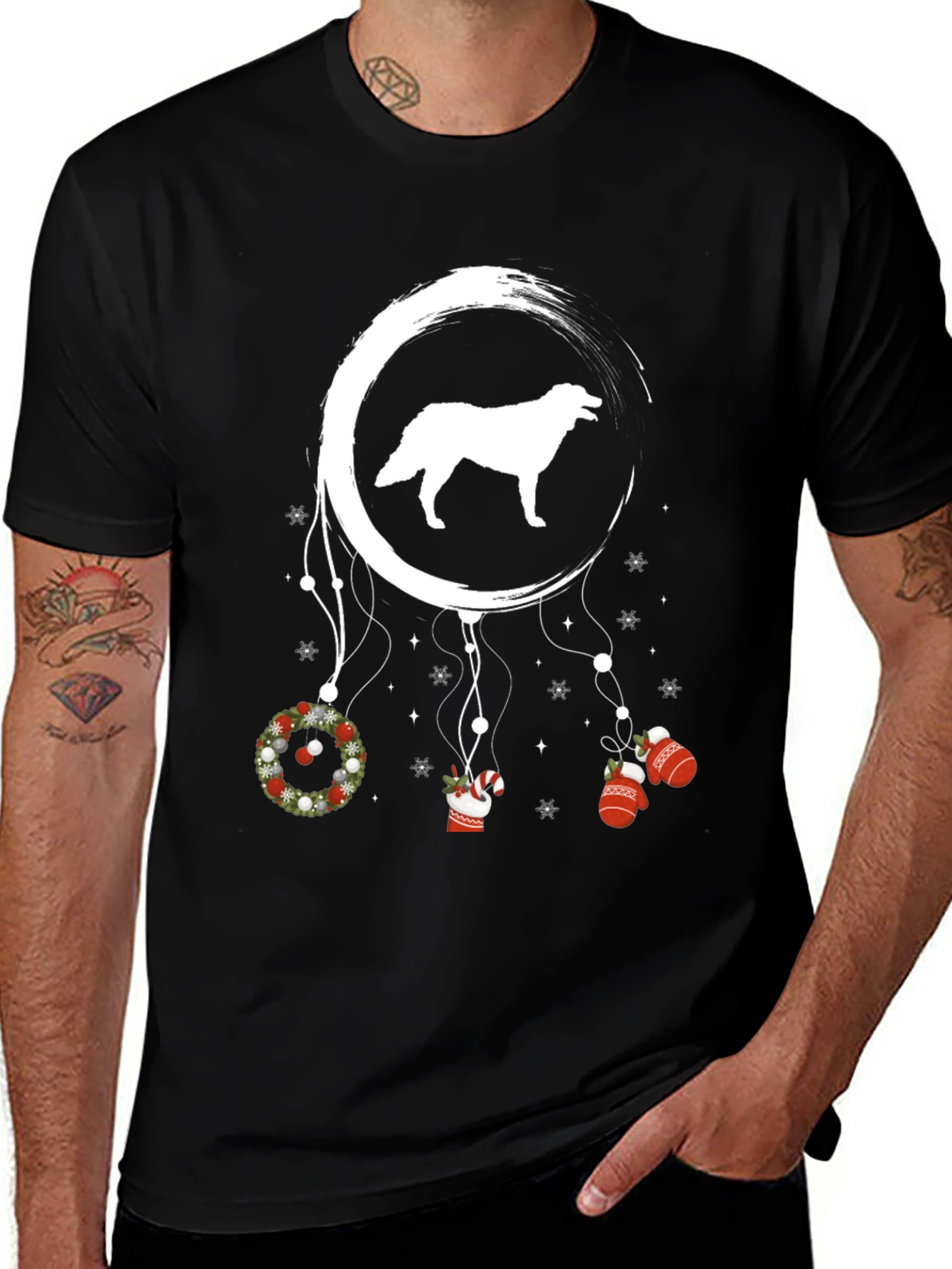 Variant 26 of Dog Dreamcatcher Christmas T-Shirt