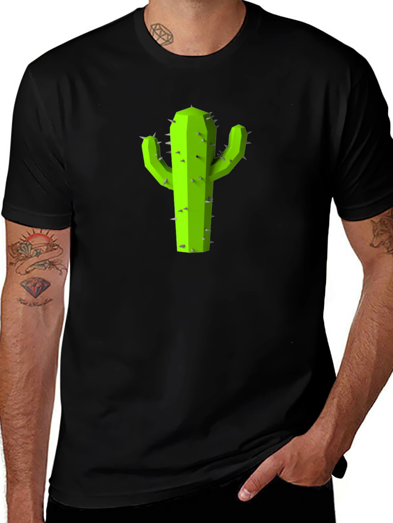 Variant 15 of Cactus Graphic Tee - Cool Desert Style