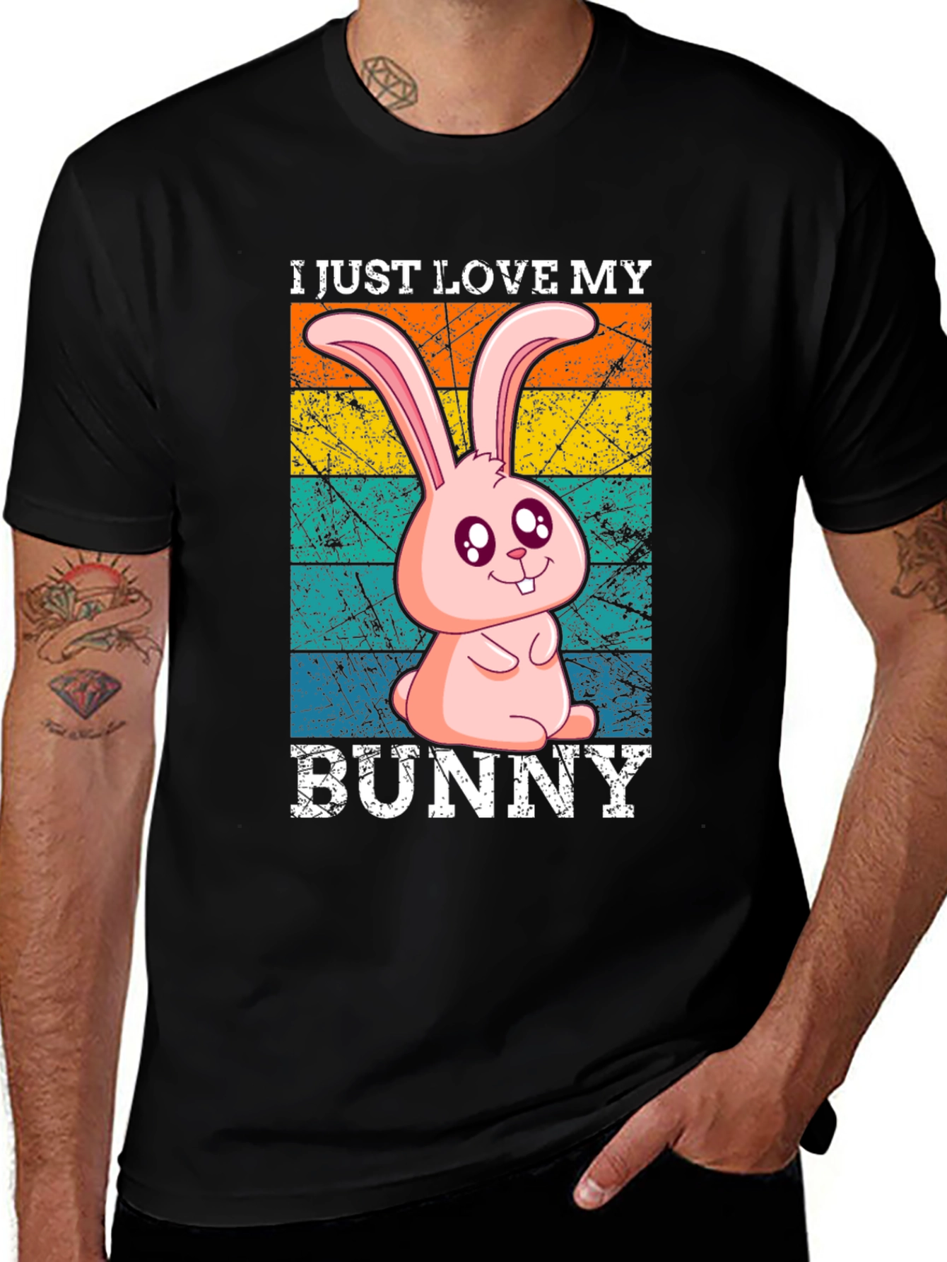 Variant 17 of I Love My Bunny T-Shirt - Cute Easter Rabbit Tee