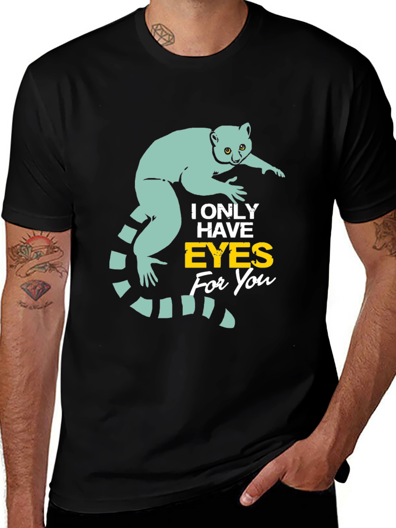 Variant 7 of Eyes For You Lemur Graphic Tee