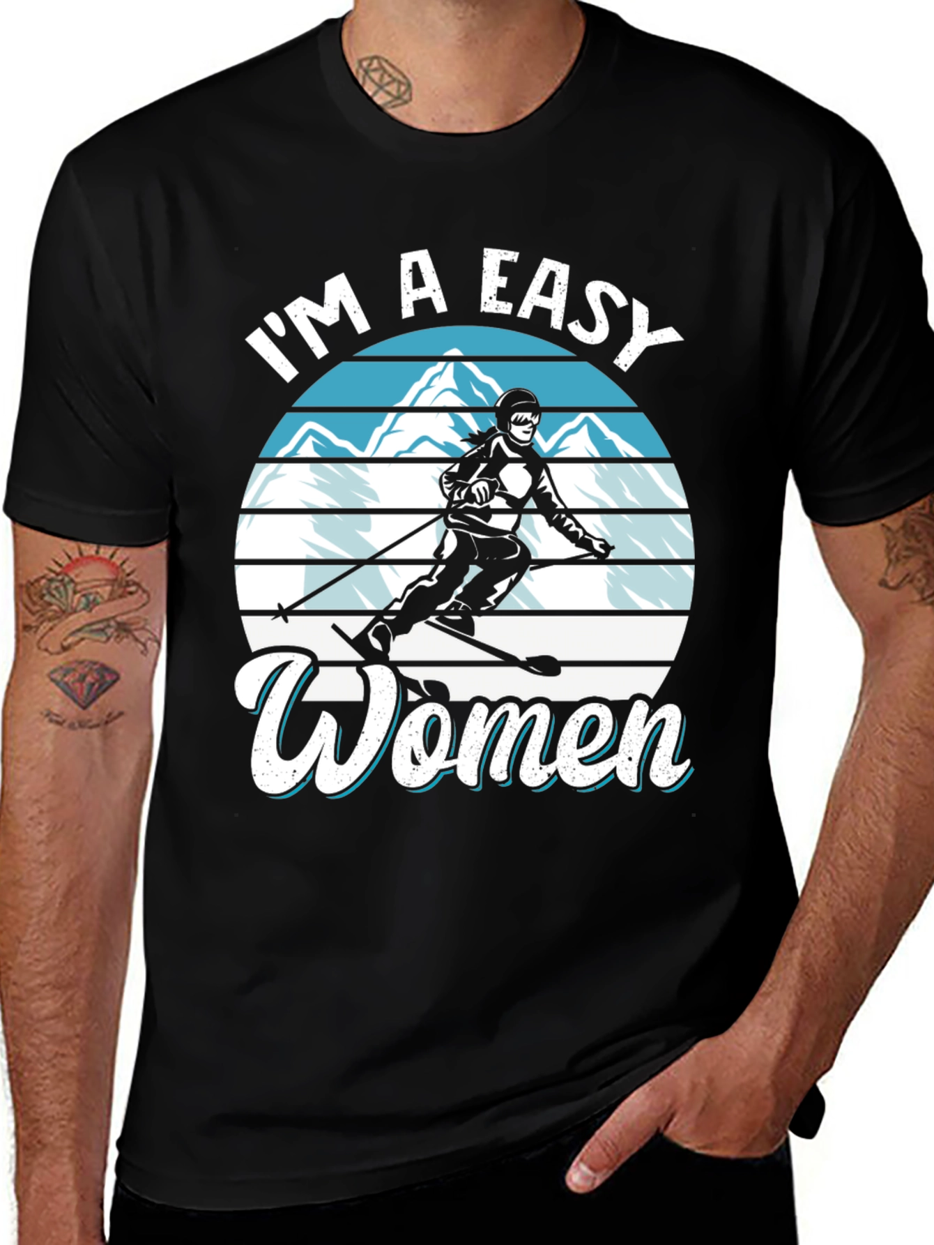 Variant 22 of Easy Women Ski Graphic Tee