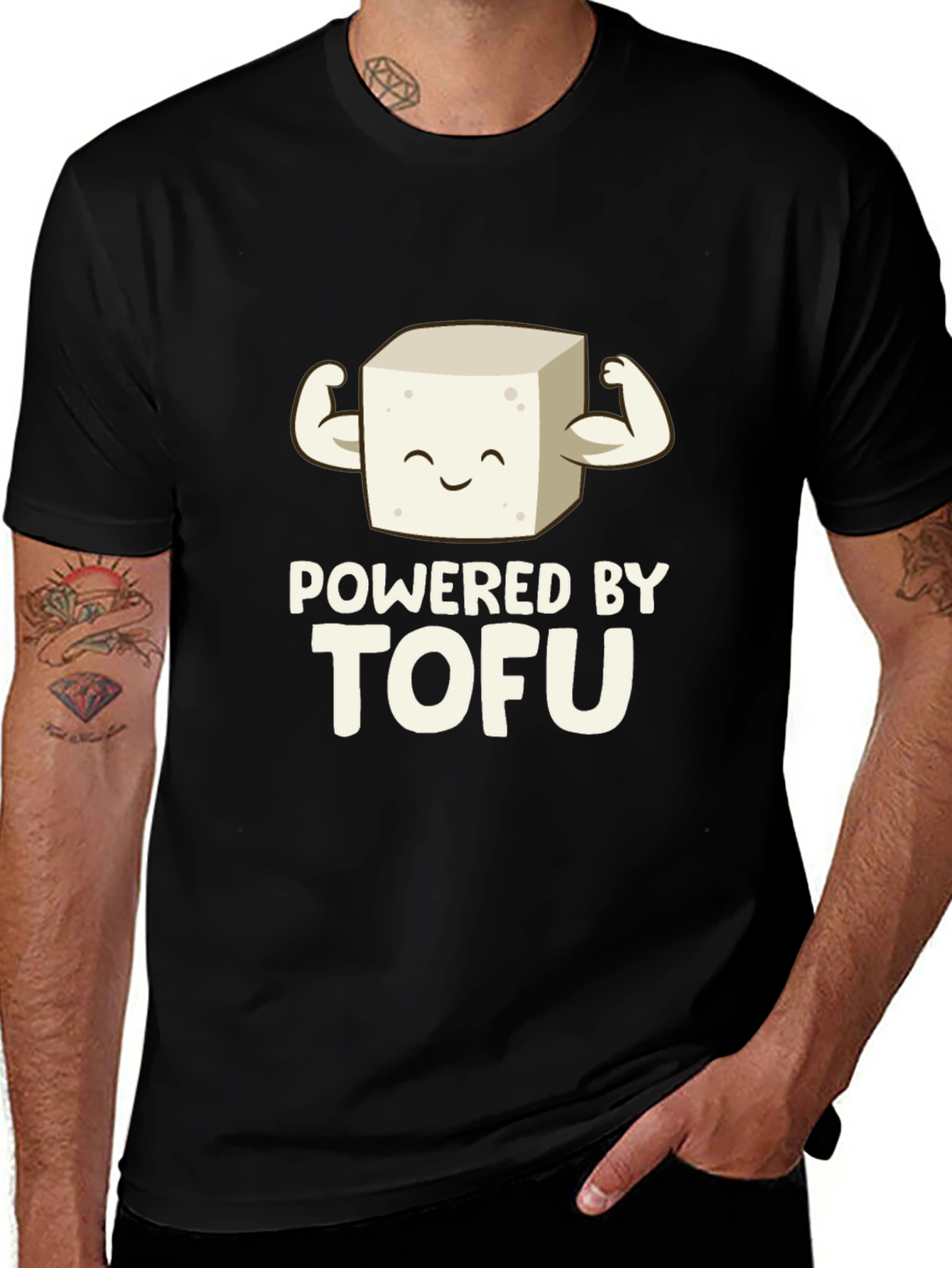 Variant 22 of Powered By Tofu Graphic Tee