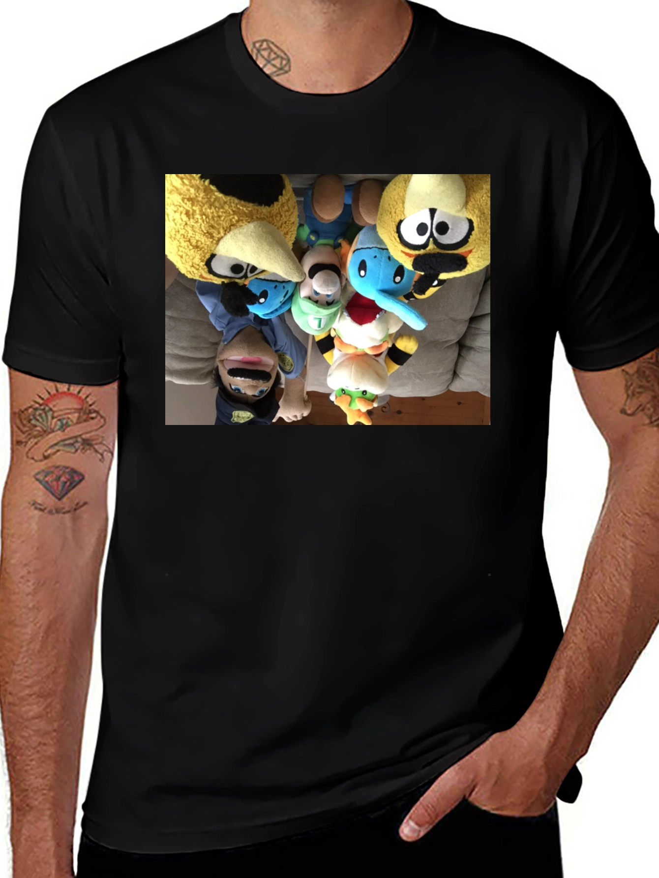 Variant 21 of Novelty Plush Character T-Shirt - Fun & Unique Design