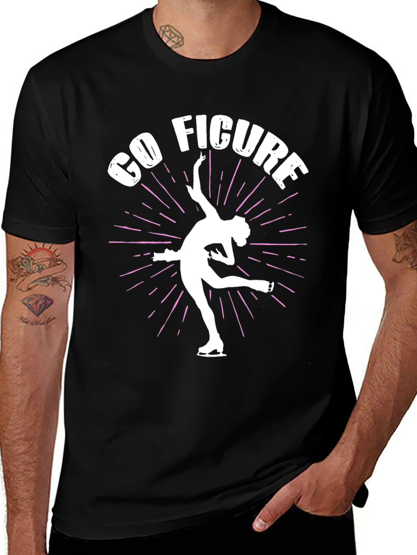 Variant 11 of Go Figure Skating Graphic Tee - Unique Design
