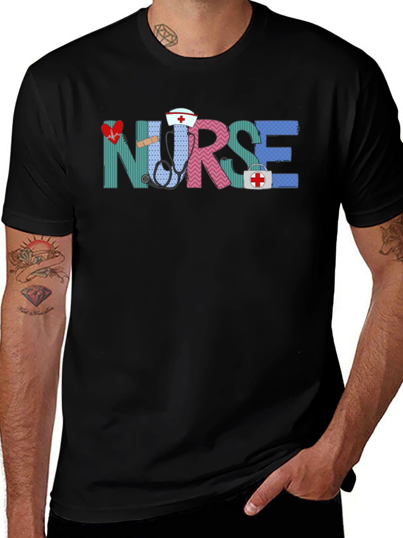 Variant 9 of Nurse Graphic T-Shirt