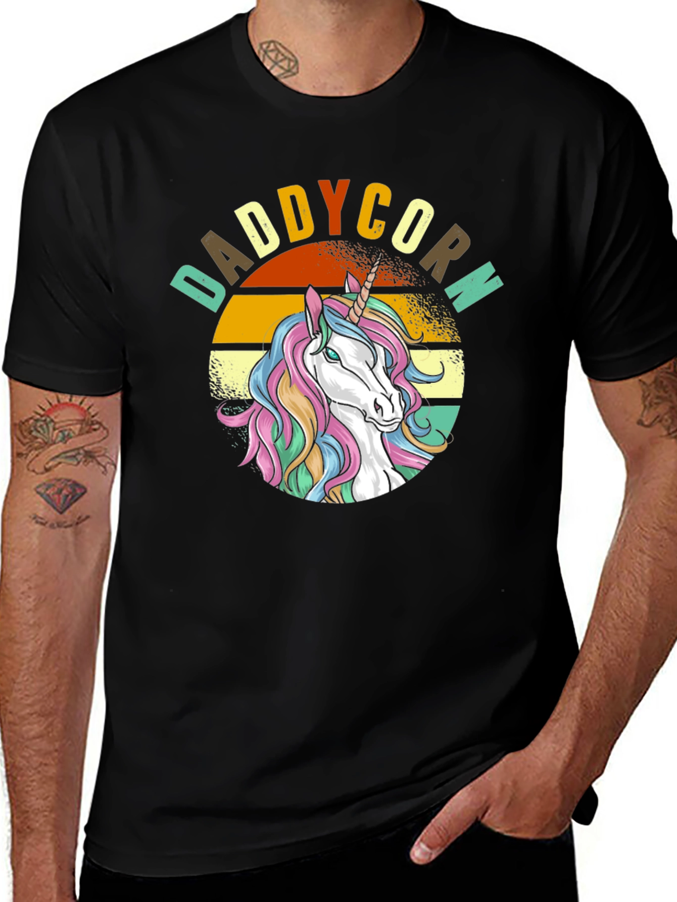 Variant 30 of Daddycorn T-Shirt: Unicorn Dad Tee