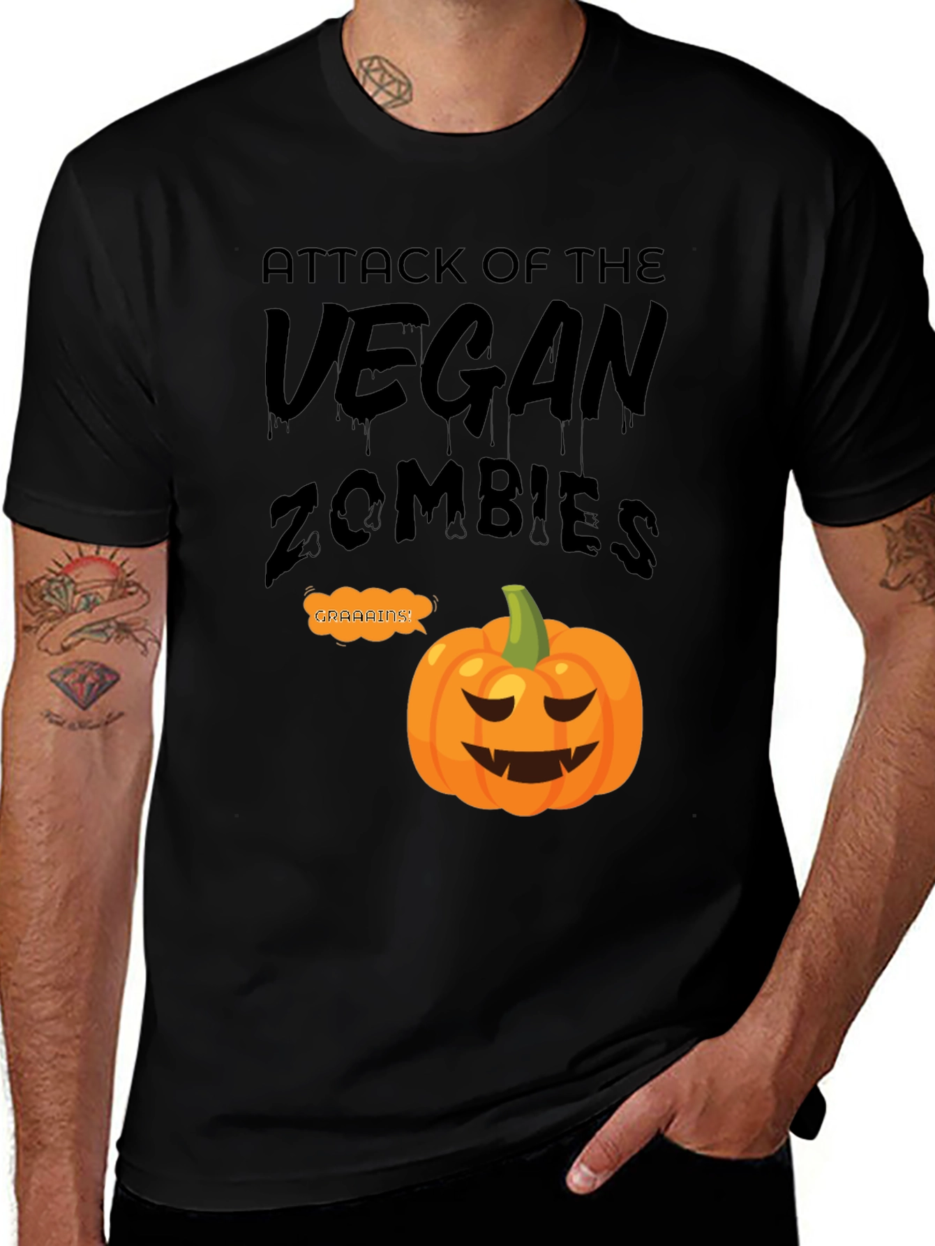 Vegan Zombies Halloween T-Shirt