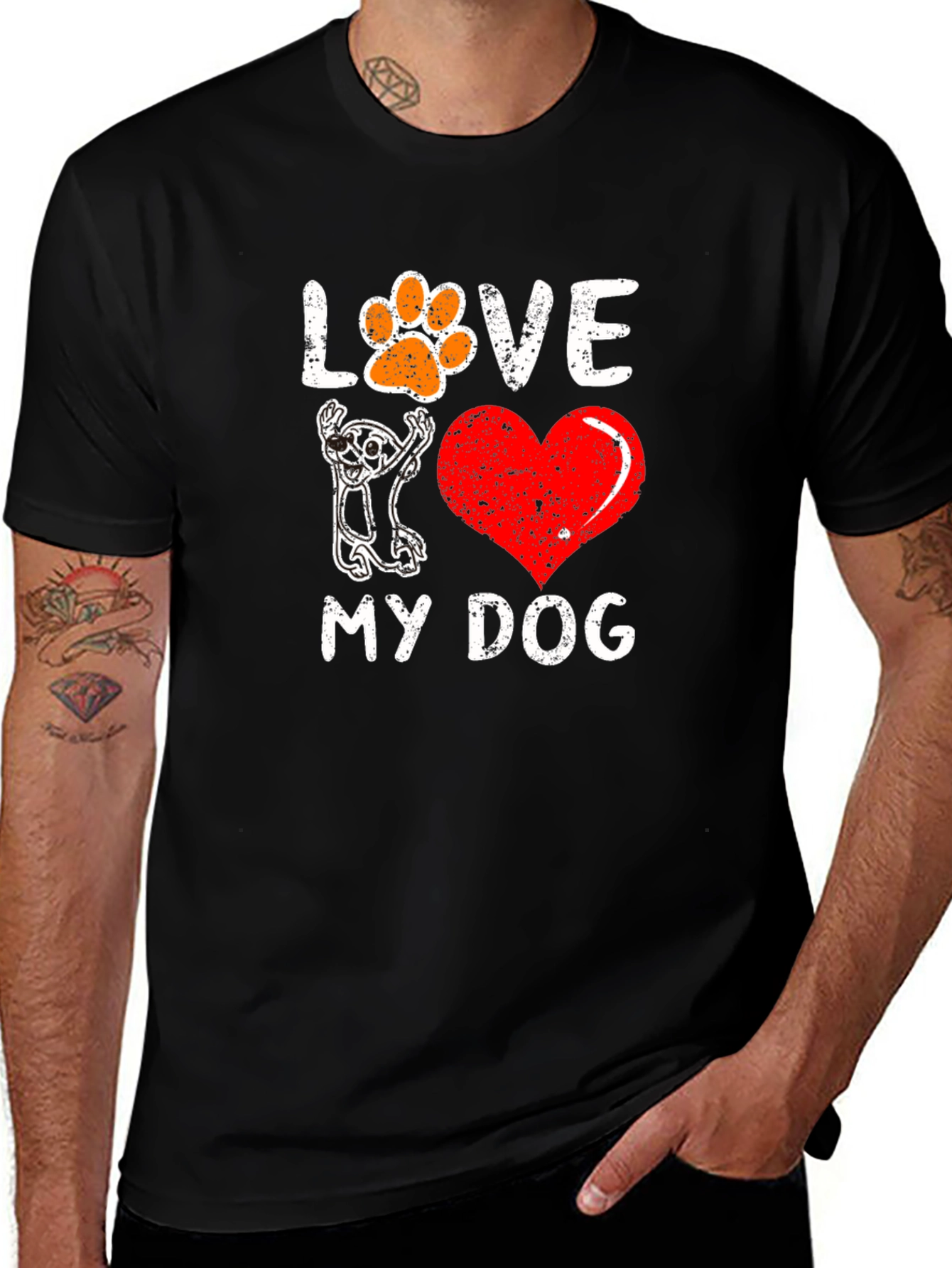 Variant 18 of I Love My Dog Graphic Tee