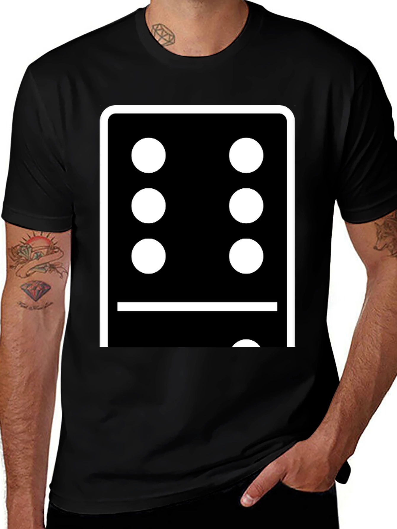 Variant 15 of Domino Graphic Tee - Lucky Number Style