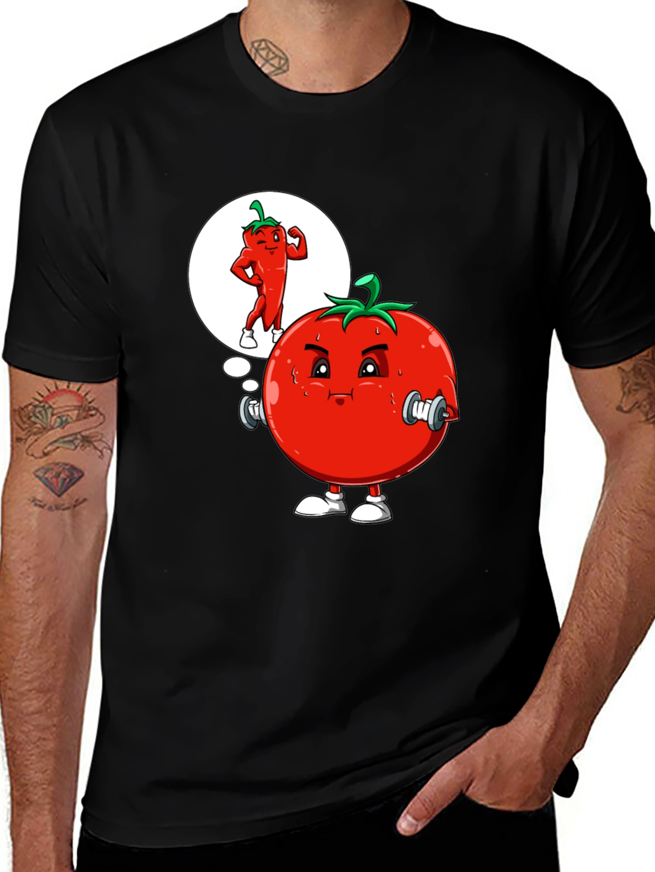 Variant 18 of Funny Tomato Workout T-Shirt