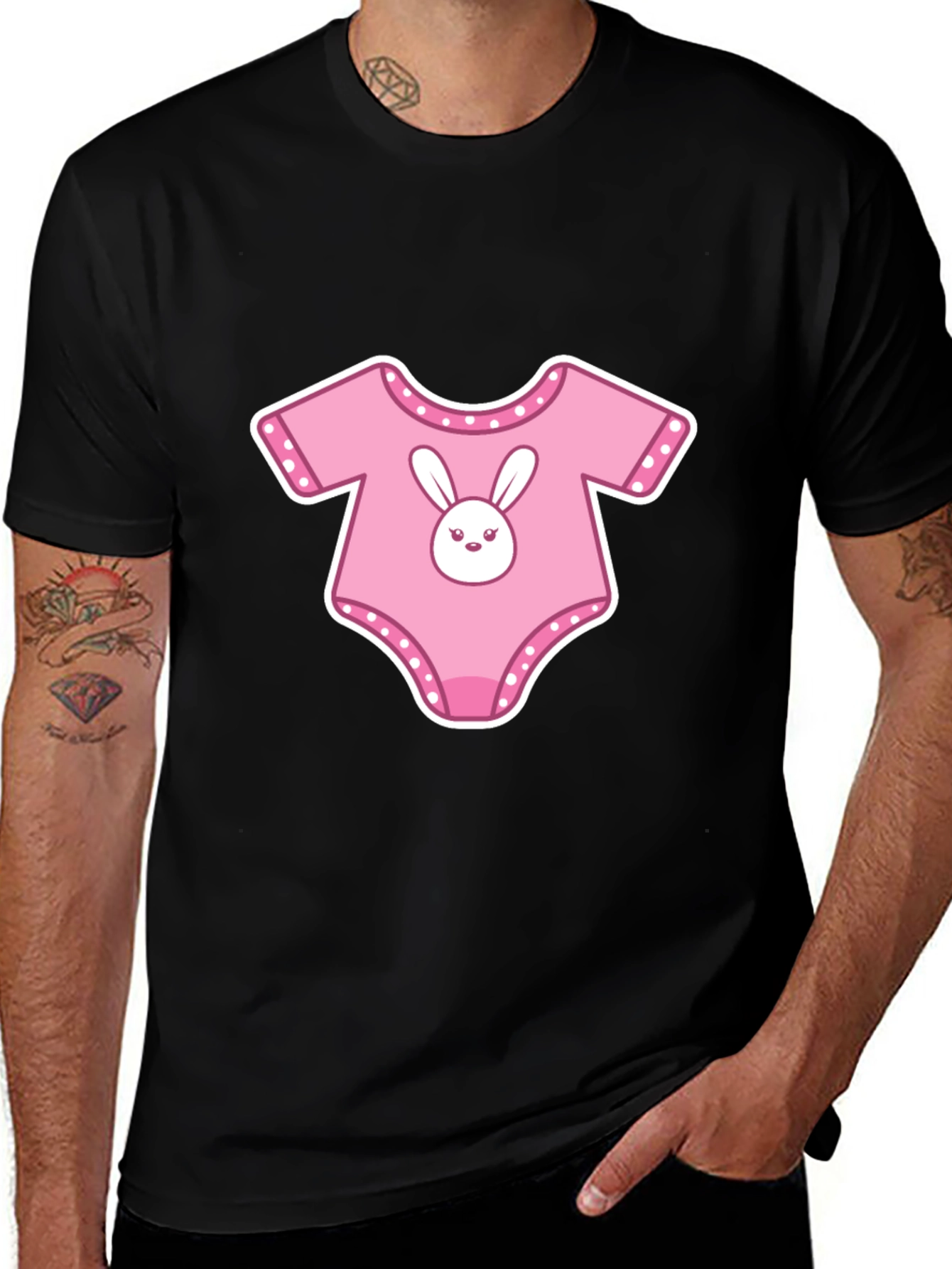 Variant 15 of Cute Easter Bunny Baby Onesie T-Shirt
