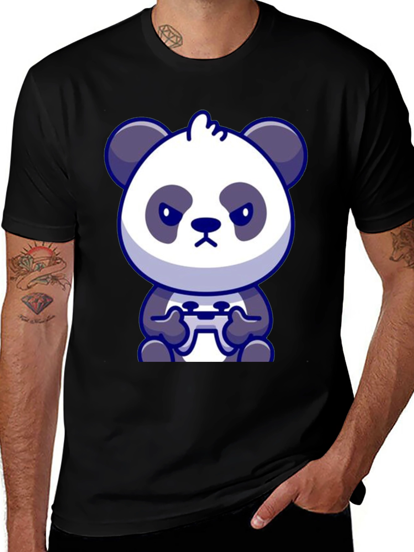 Variant 22 of Gamer Panda T-Shirt - Playful and Stylish