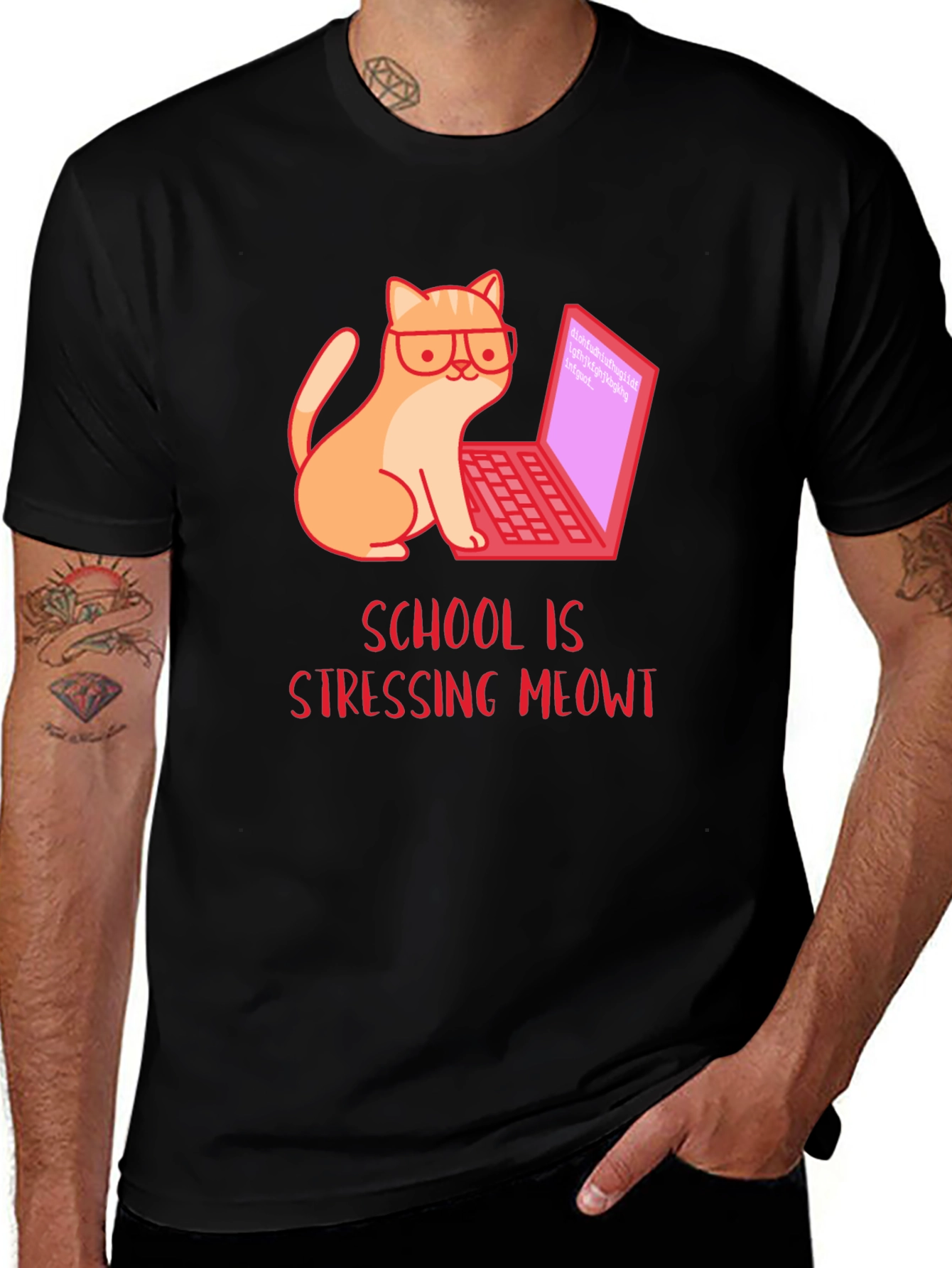 Variant 2 of Stressed Meowt T-Shirt - Cat Lover Gift
