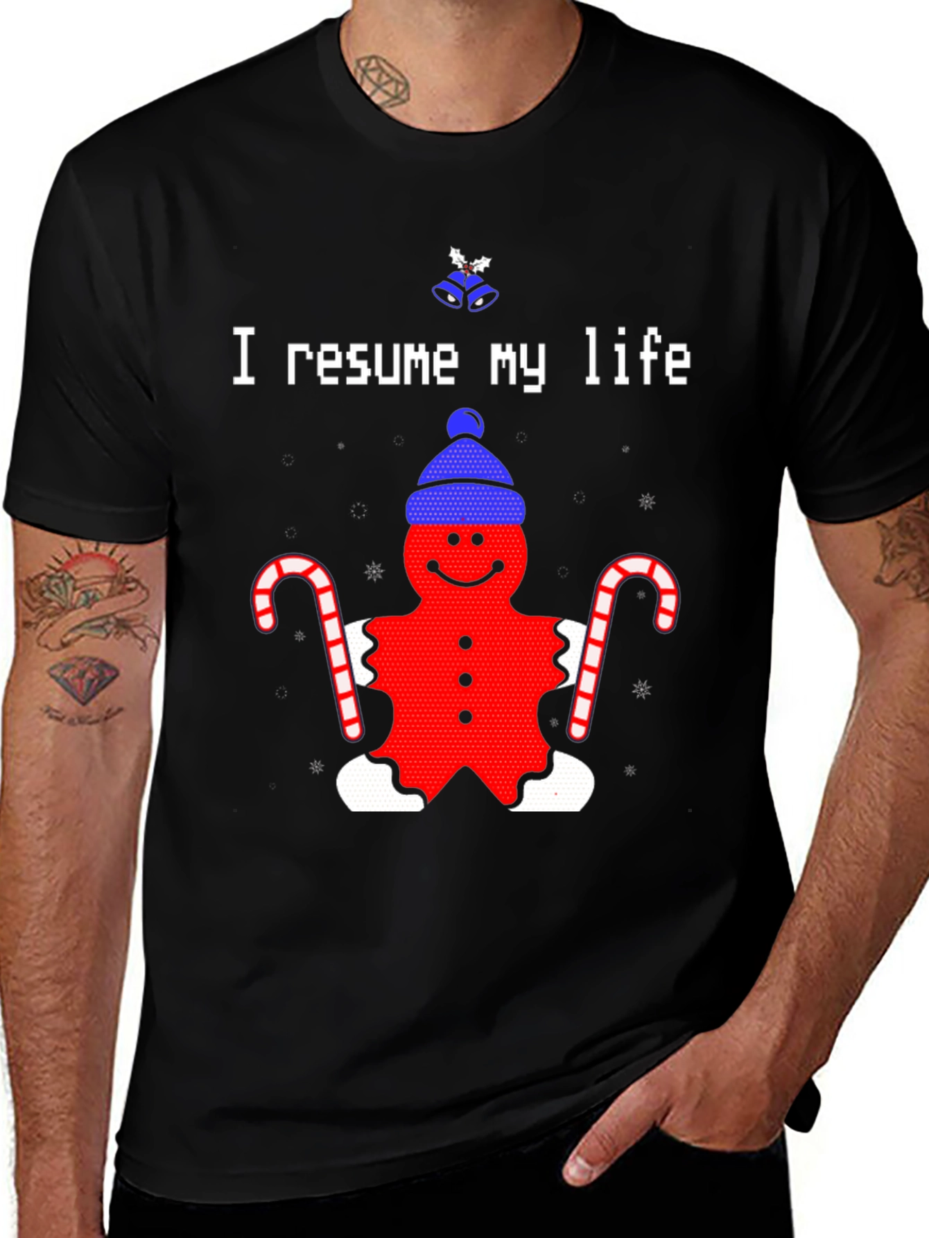 Variant 17 of I Resume My Life Holiday Graphic Tee