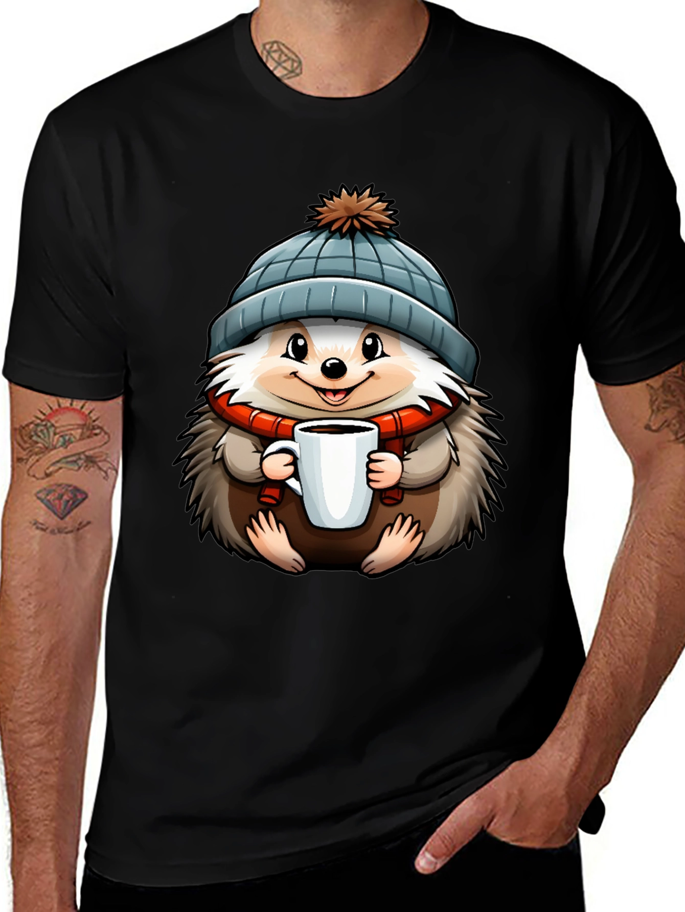 Variant 18 of Cute Hedgehog Winter T-Shirt