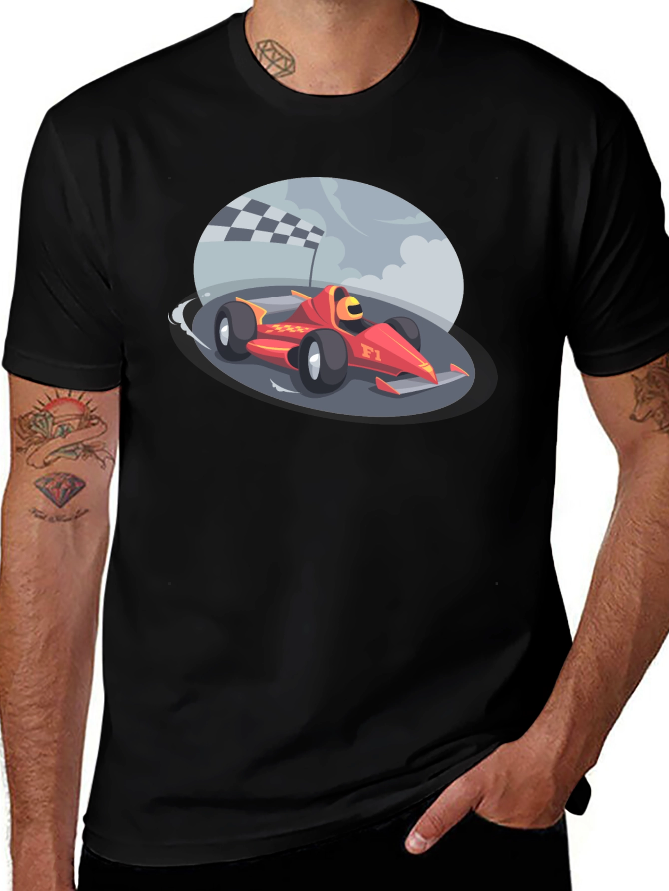 Variant 15 of Racing Car Graphic Tee - Motorsport Fan T-Shirt
