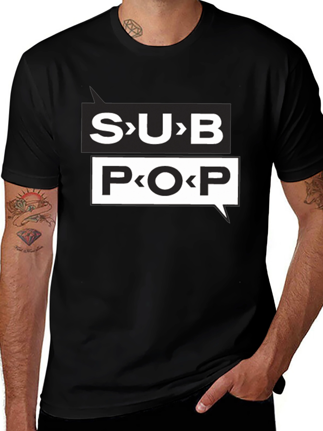 Sub Pop Graphic Black T-Shirt