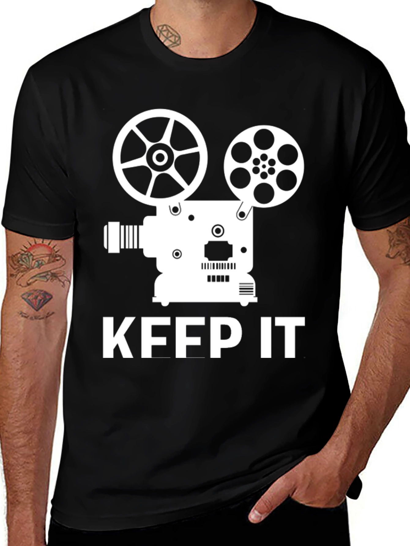 Variant 6 of Keep It Reel - Movie Projector T-Shirt