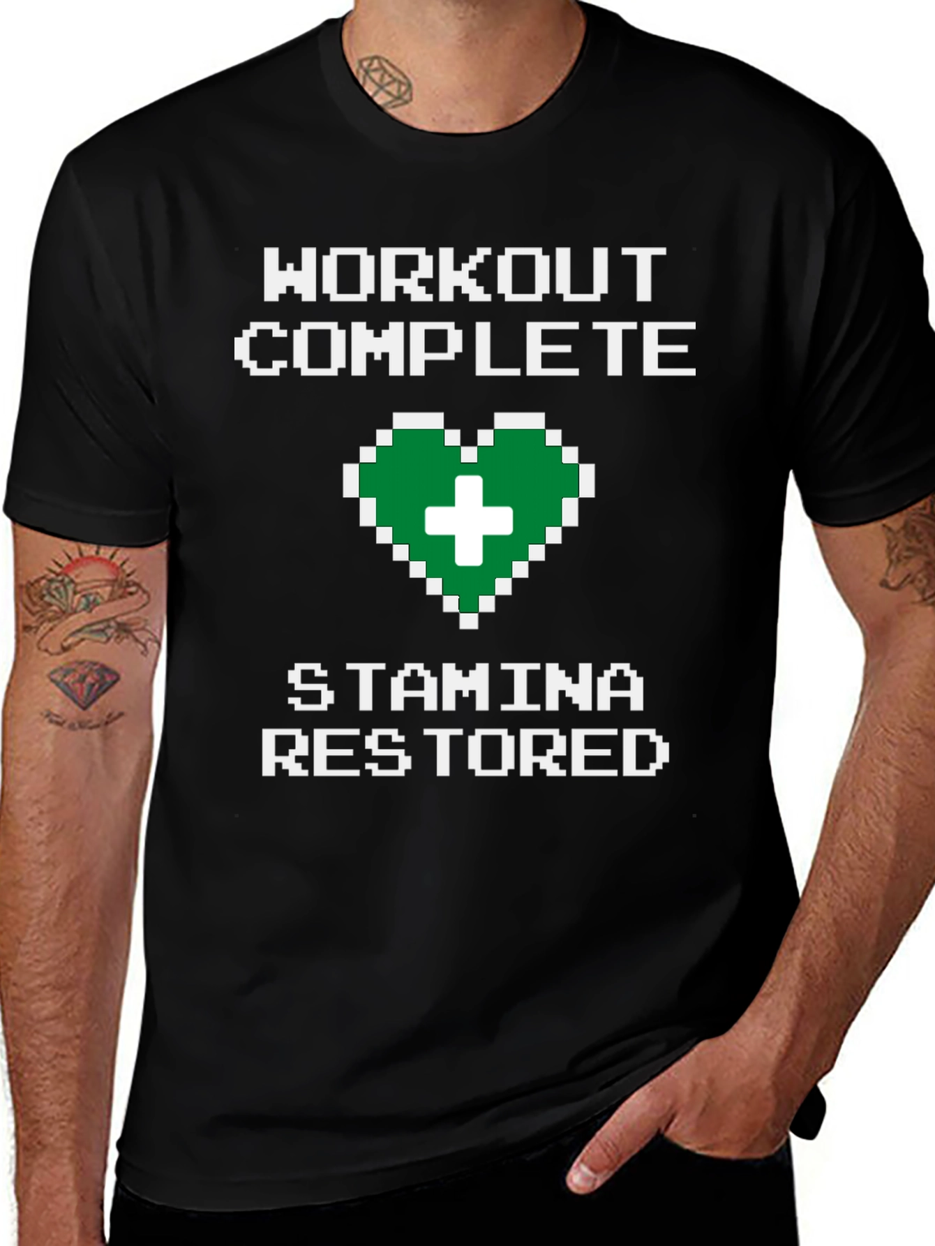 Variant 23 of Workout Complete Stamina Restored Graphic Tee