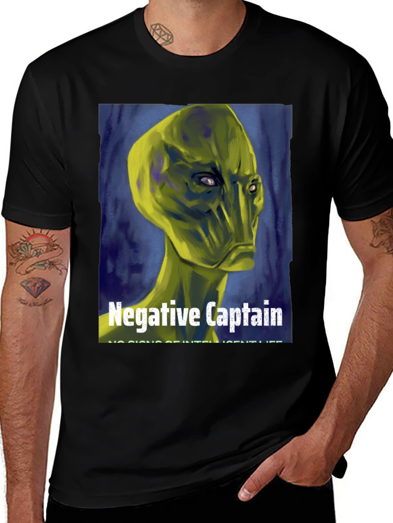 Variant 27 of Negative Captain Alien Graphic T-Shirt
