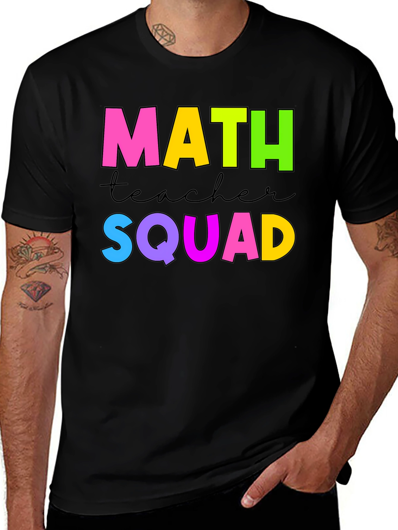 Variant 19 of Math Teacher Squad T-Shirt