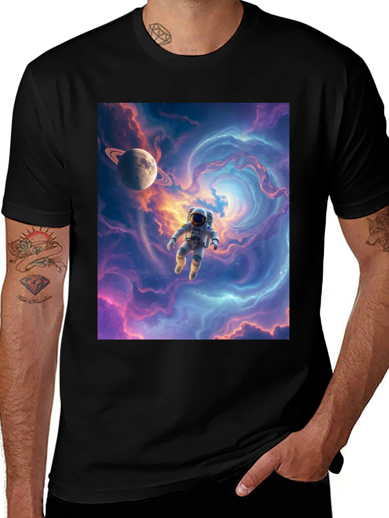 Variant 5 of Astronaut Galaxy T-Shirt - Space Adventure Tee