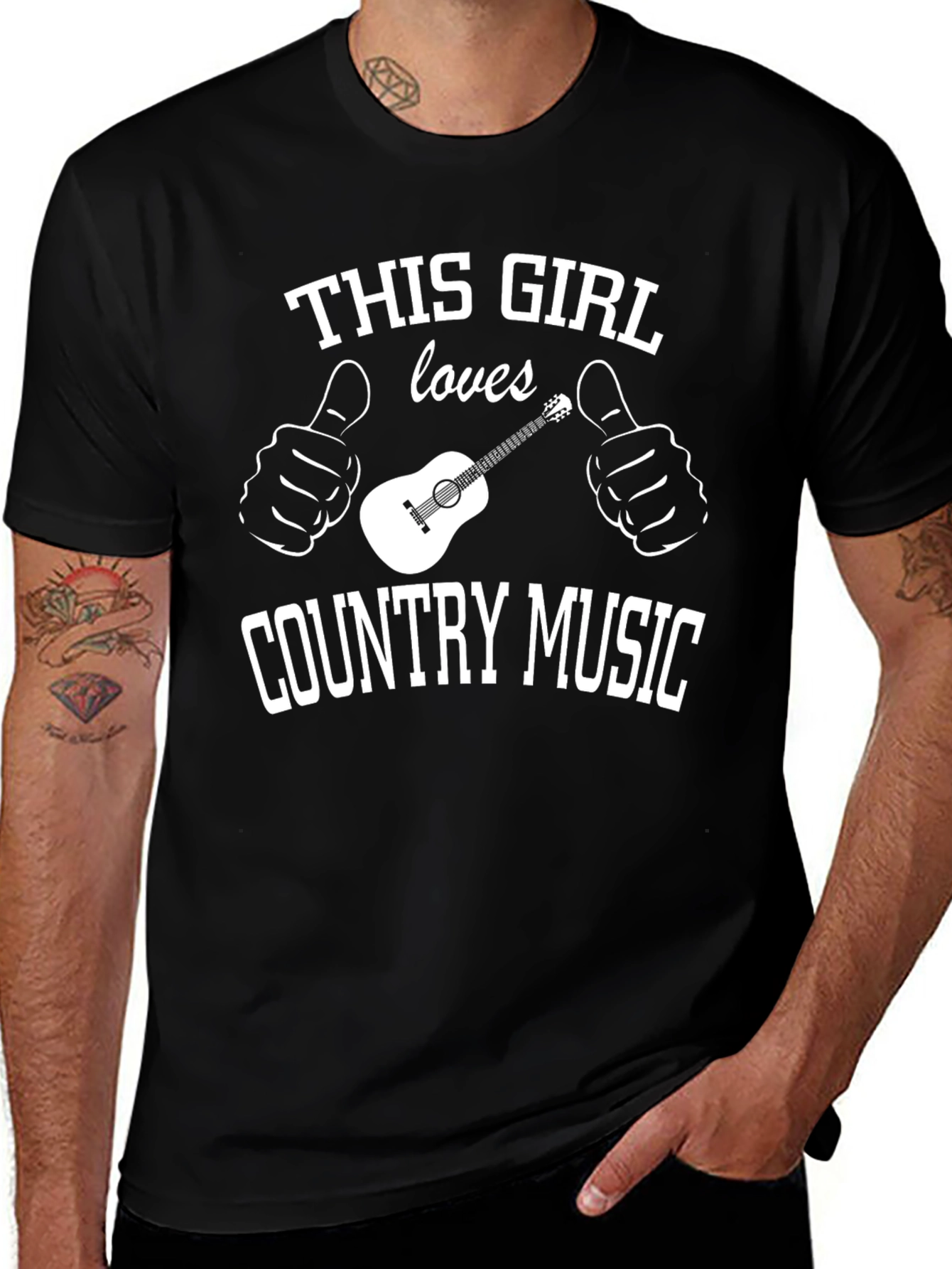 Variant 19 of Country Music Lover T-Shirt - "This Girl Loves"