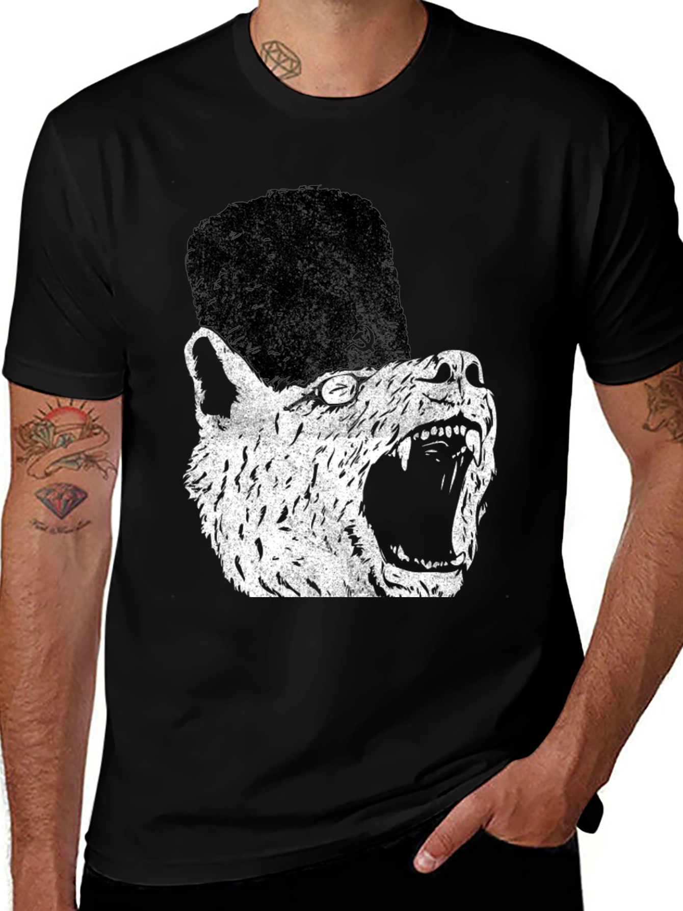 Variant 16 of Wolf Soviet Hat Graphic T-Shirt