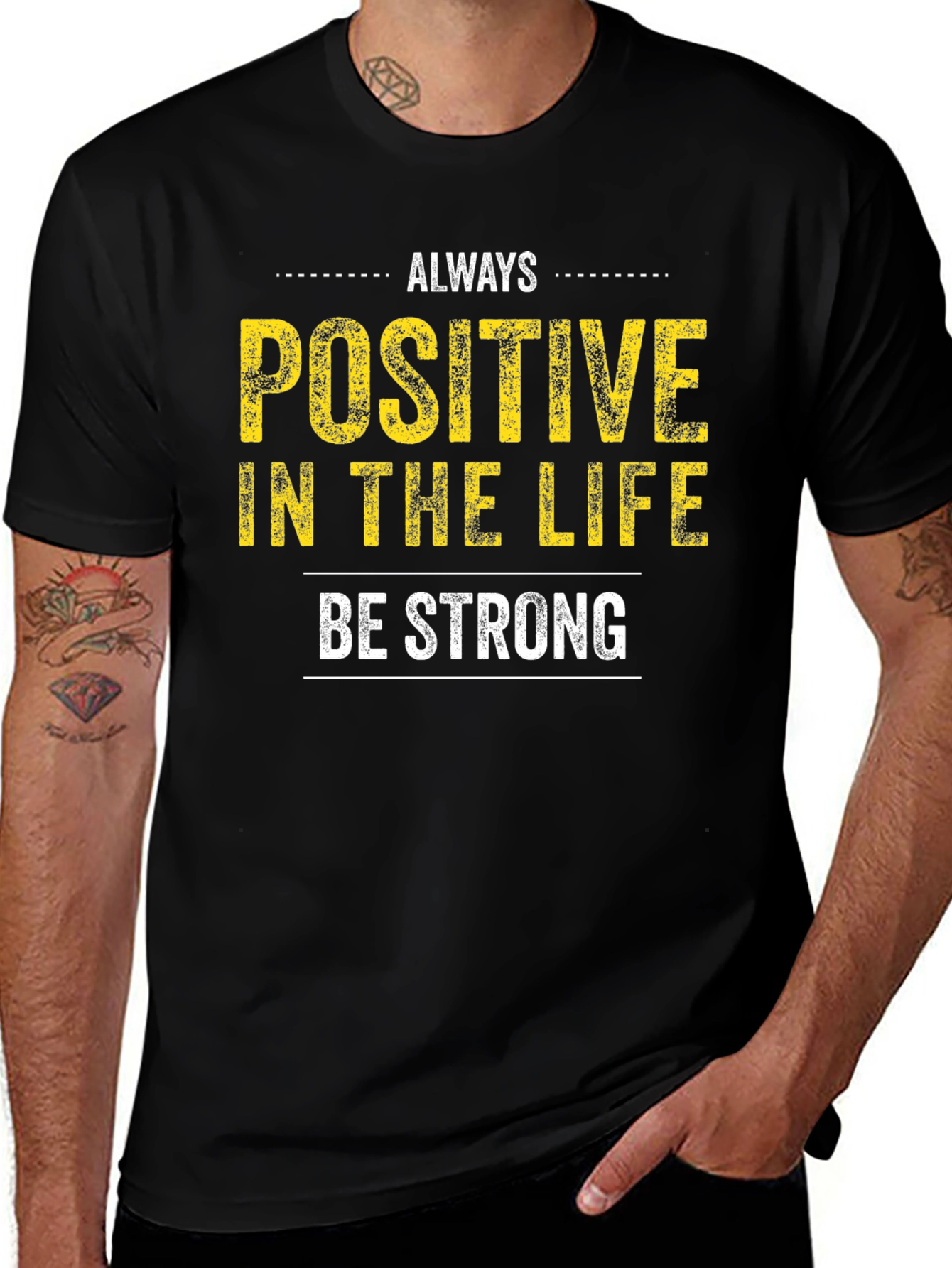 Variant 22 of Positive Life Black T-Shirt
