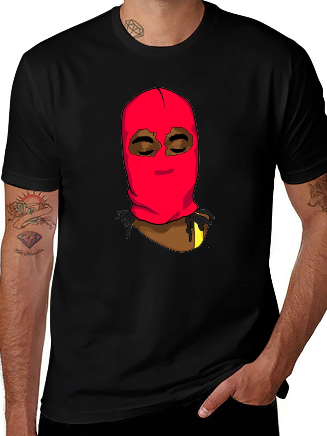 Variant 29 of Masked Character Graphic Tee