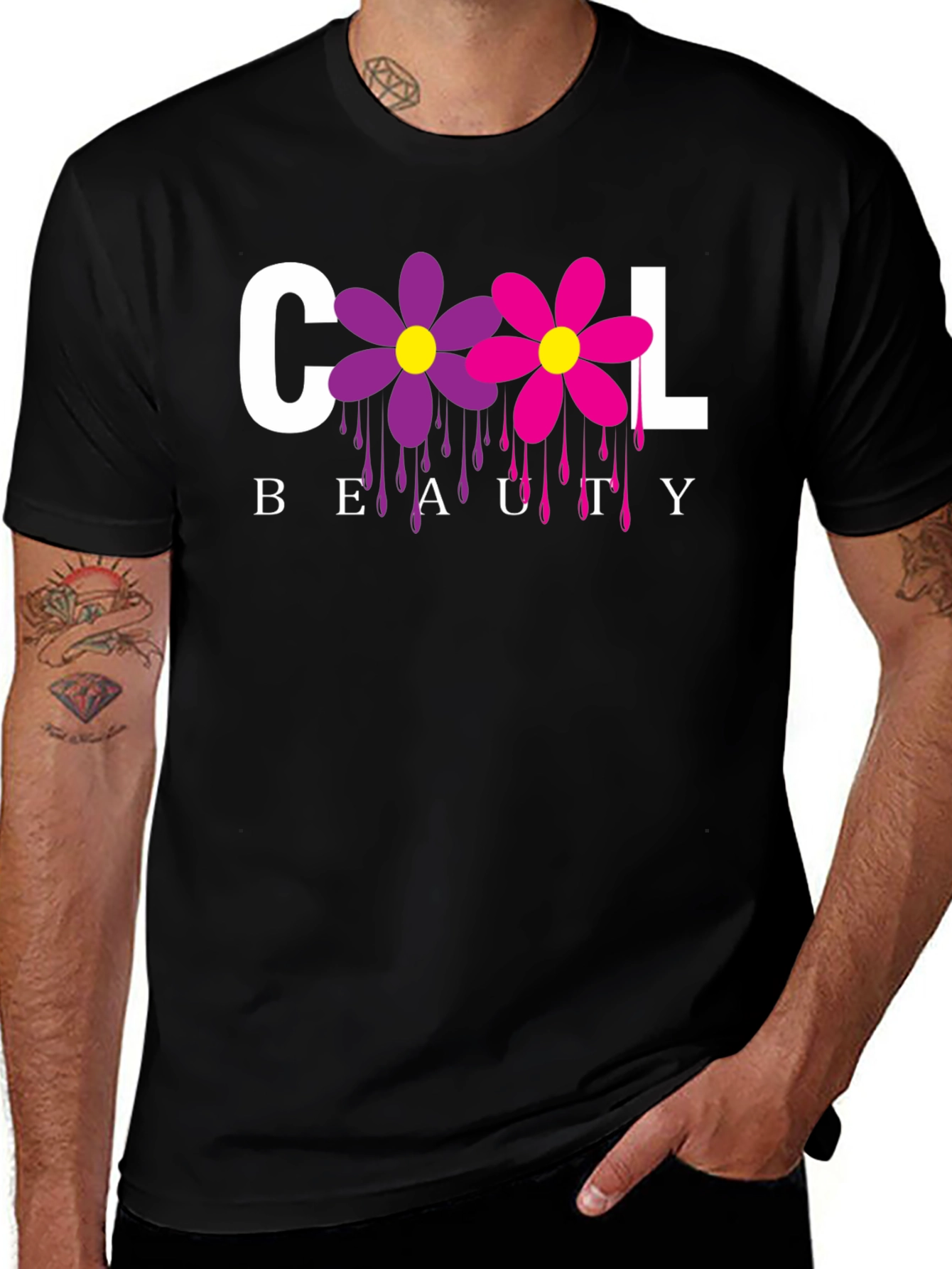 Variant 19 of Cool Beauty Floral Graphic Tee - Unisex